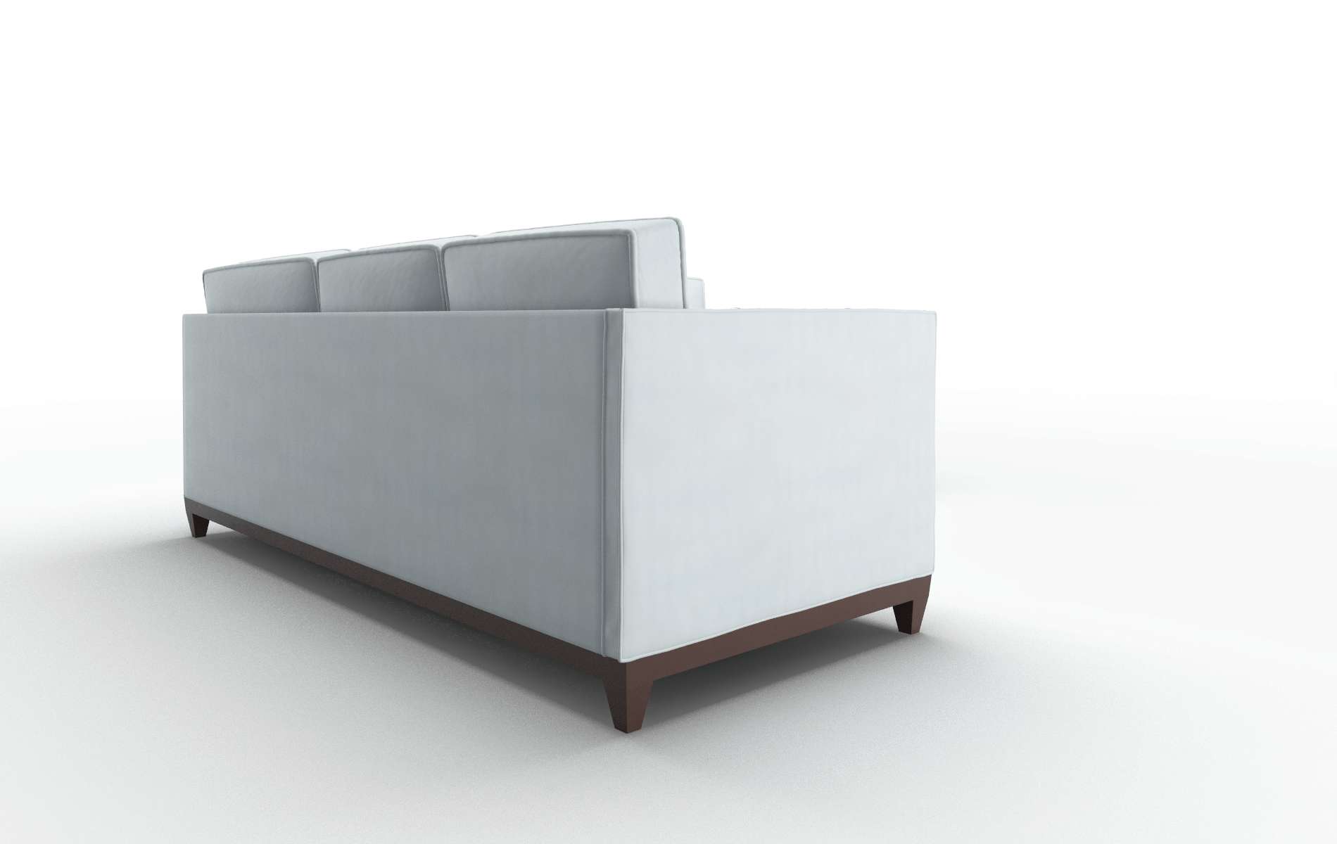 Florence Hathaway Aqua Sectional espresso legs 3