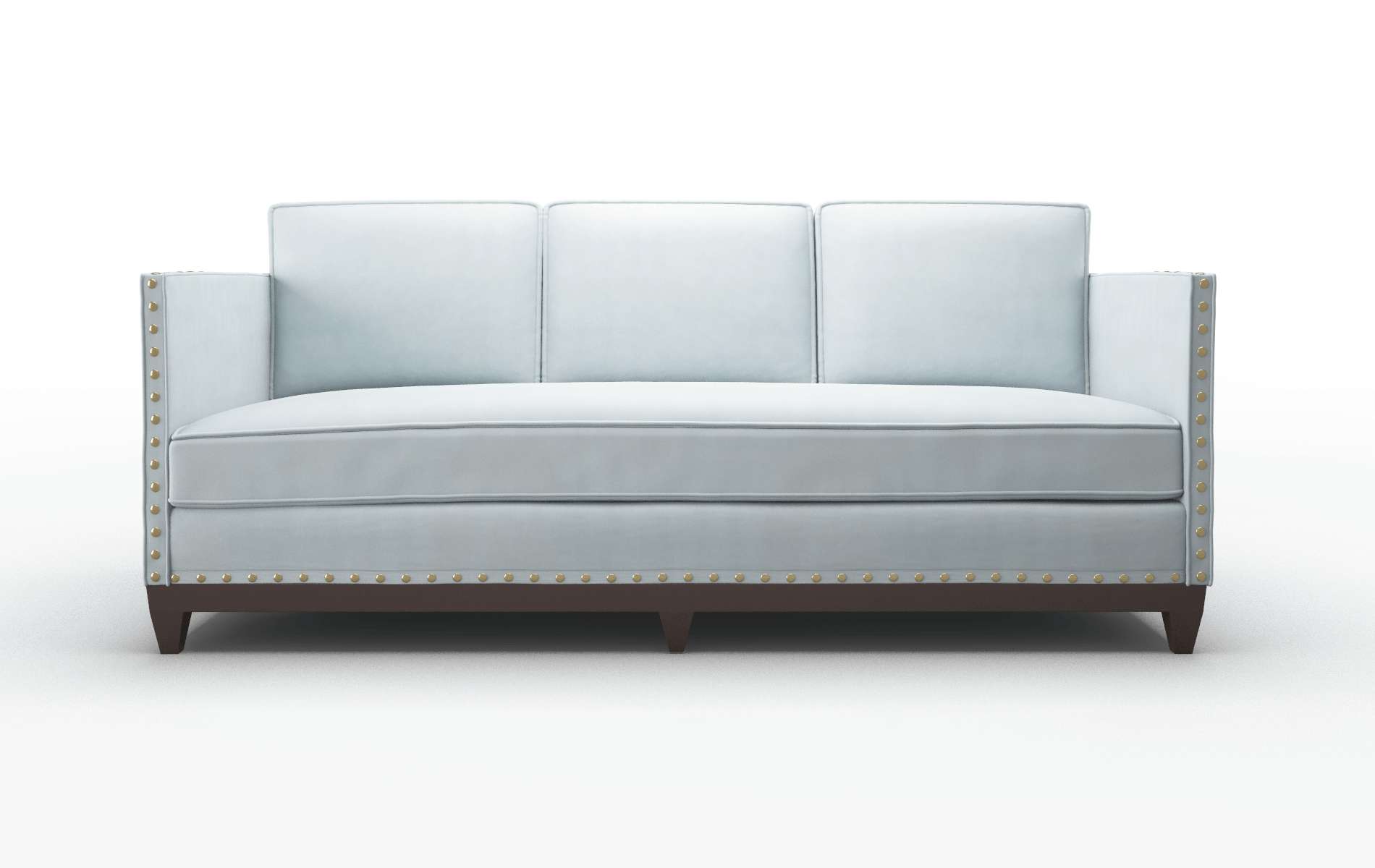 Florence Hathaway aqua Sofa Espresso Legs  1