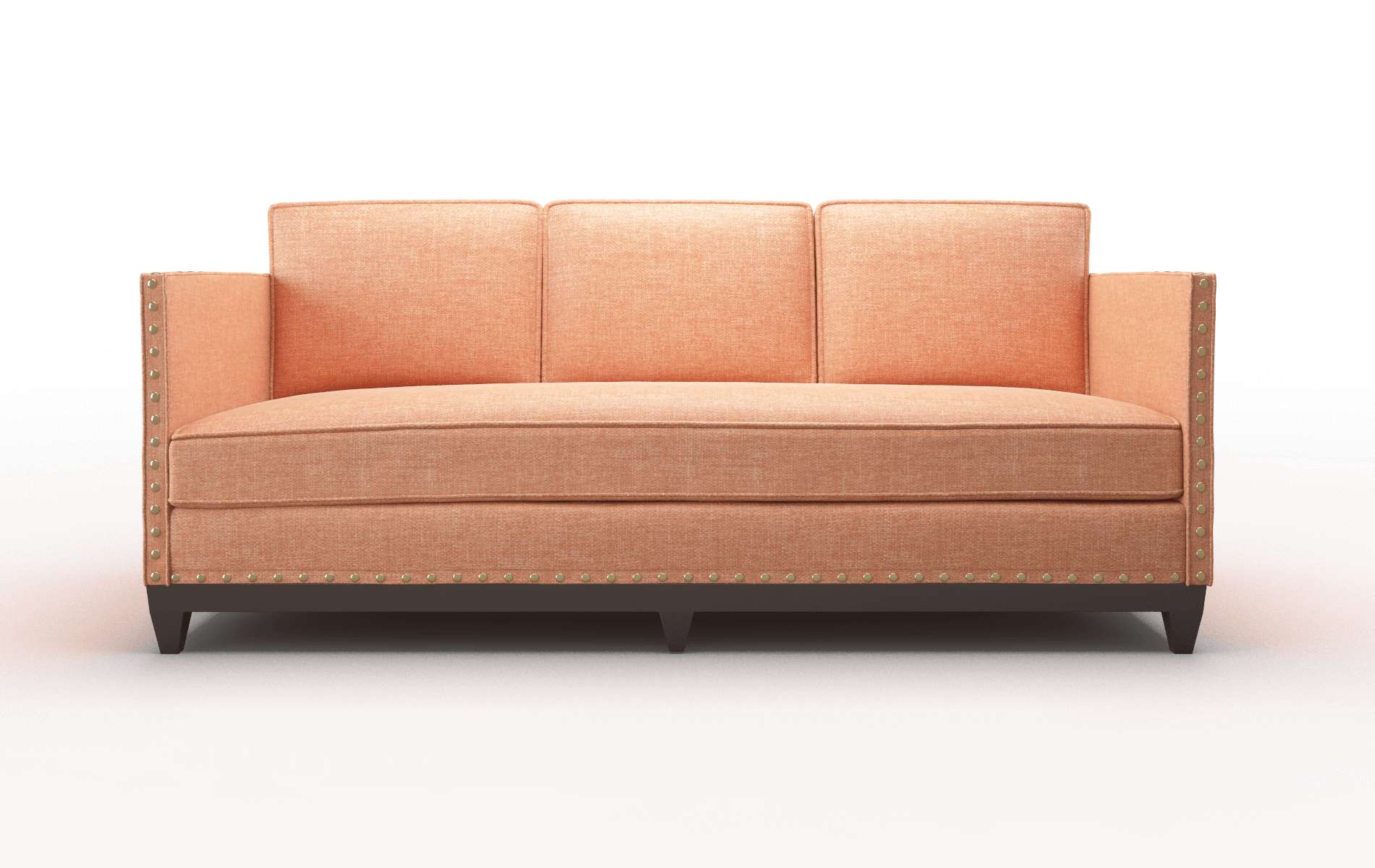 Florence Hepburn Appricot Sofa espresso legs