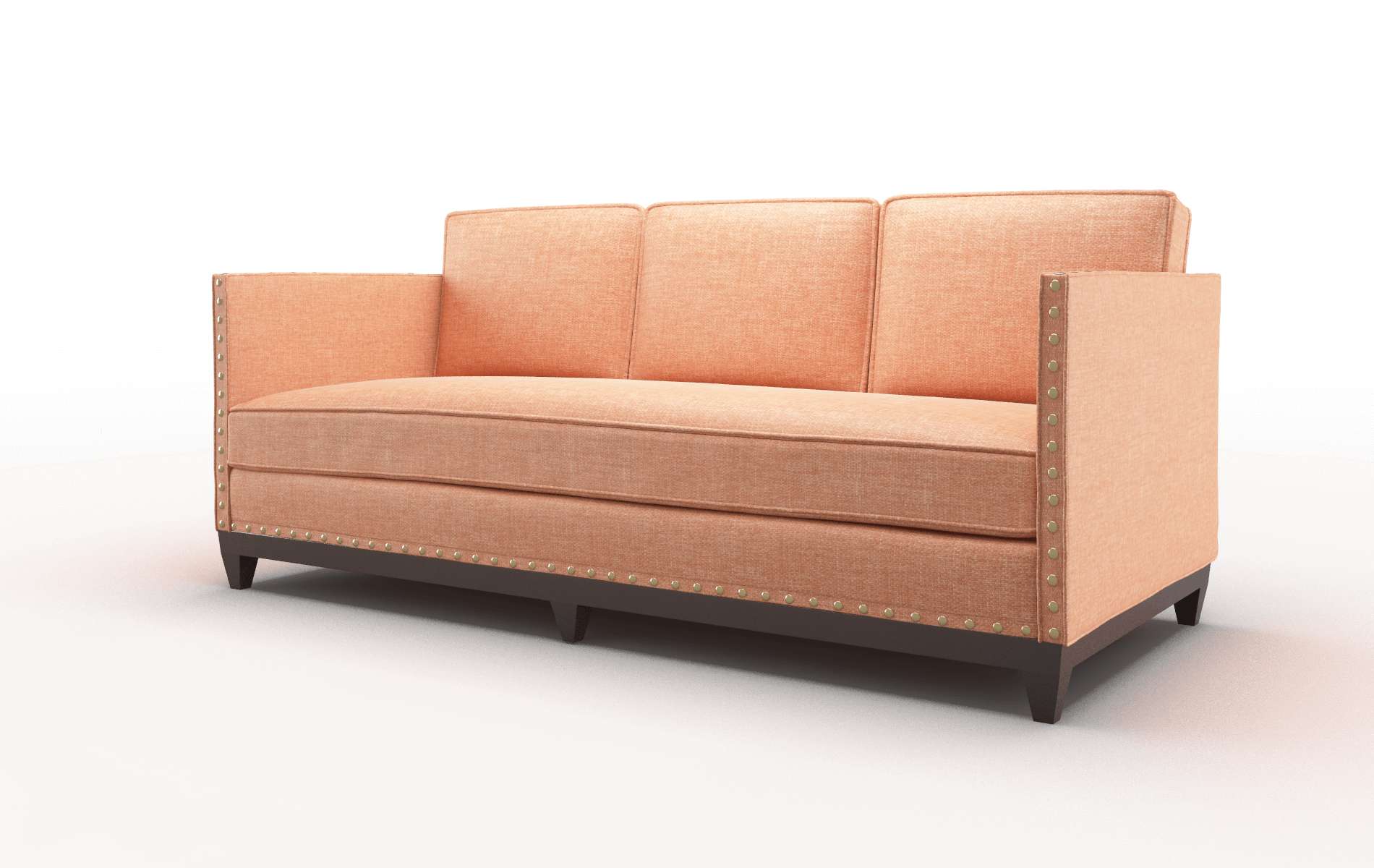 Florence Hepburn Appricot Sofa espresso legs 4