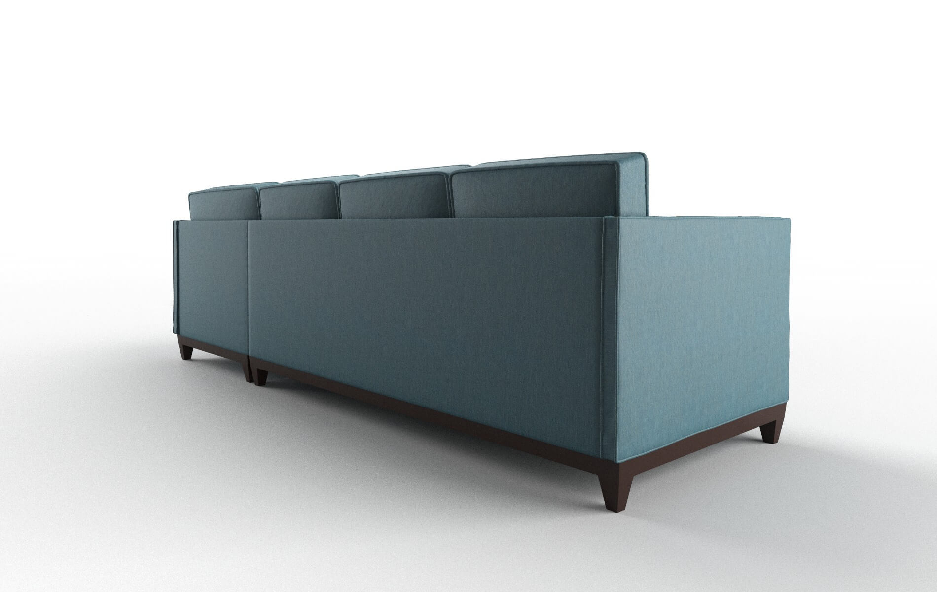 Florence Hepburn Teal Panel espresso legs 5