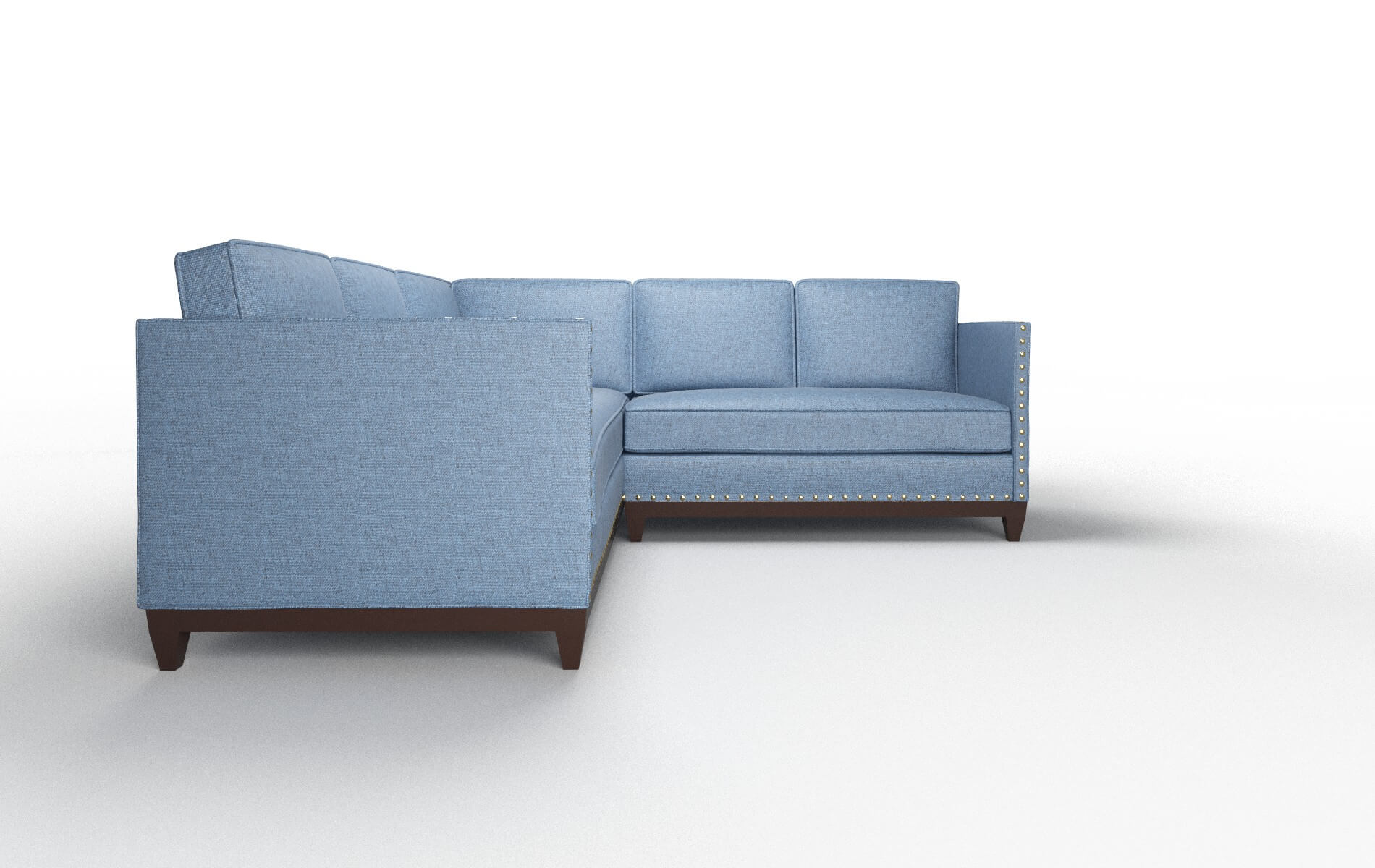 Florence Hepburn Water Sectional espresso legs 2