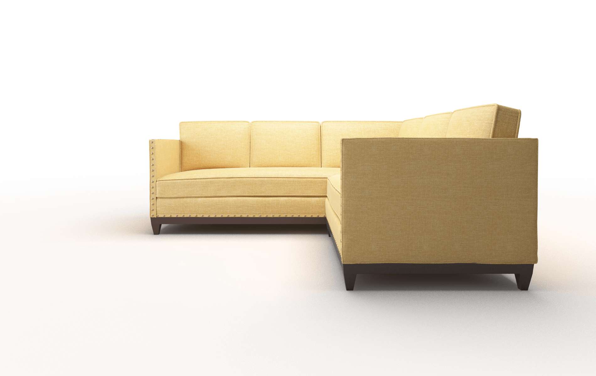 Florence Insight Citronella Sectional espresso legs 5