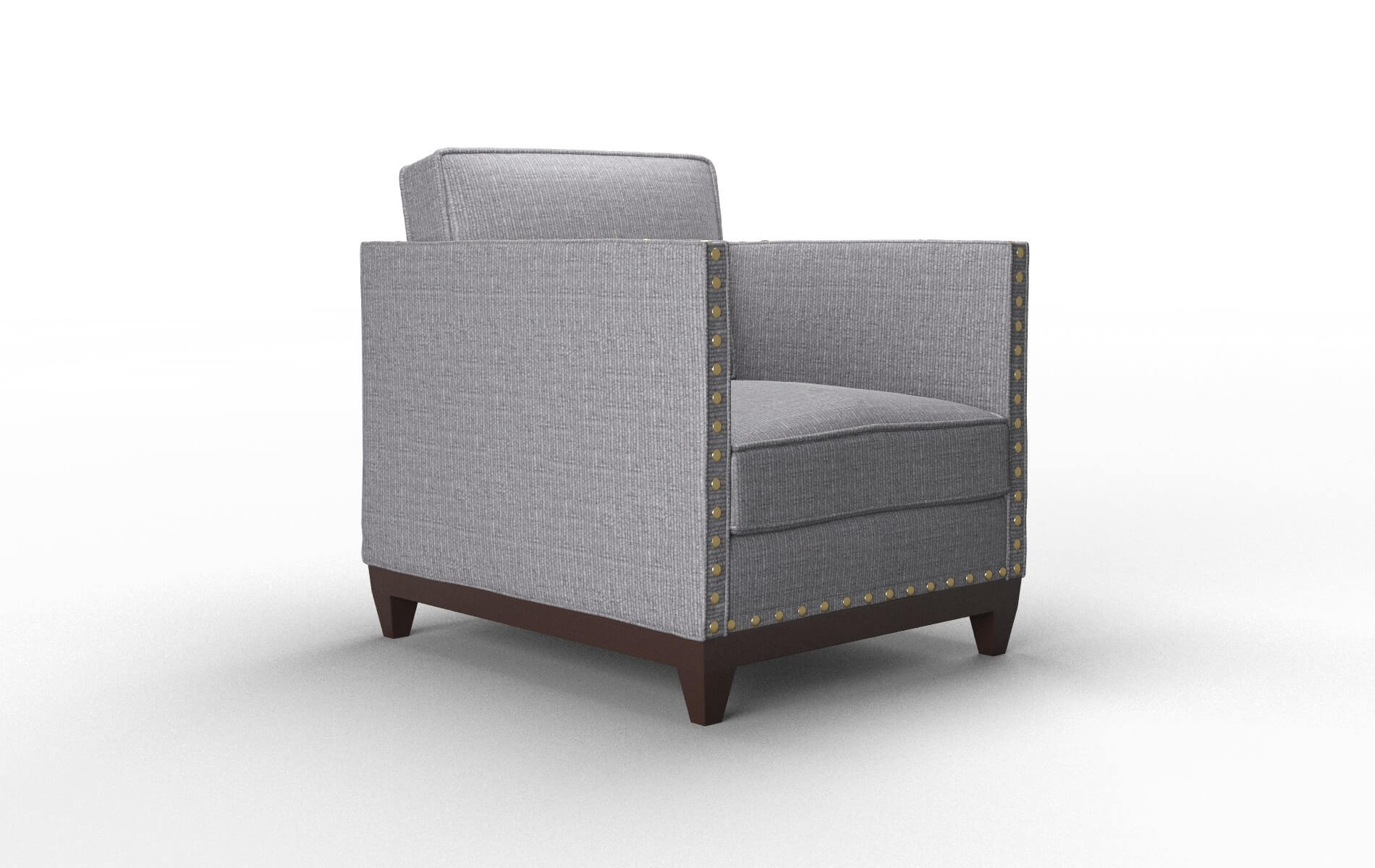 Florence Insight Denim Chair espresso legs 2