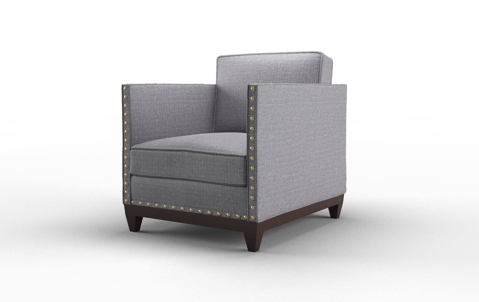 Florence Insight Denim Chair espresso legs 4