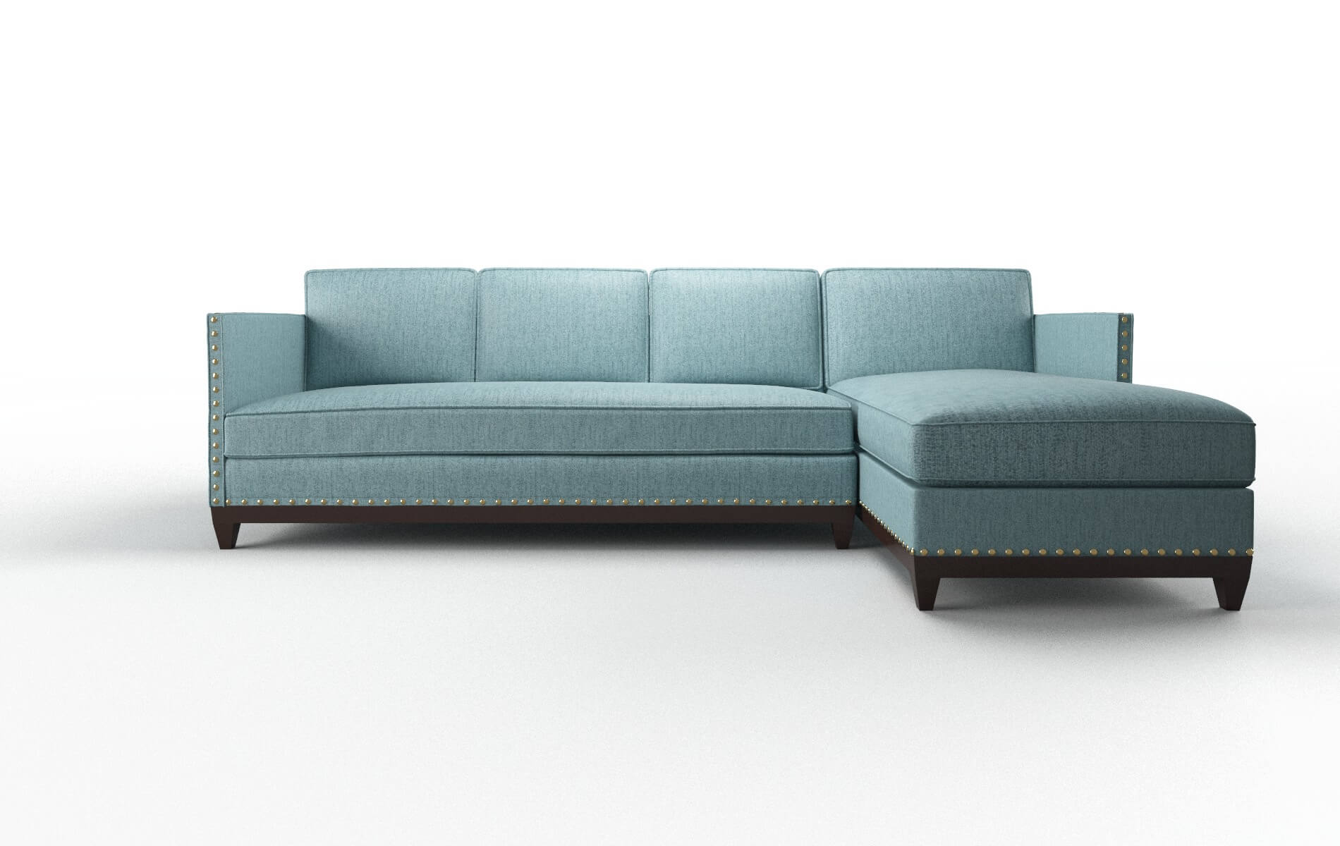 Florence Insight peacock Panel Espresso Legs  1