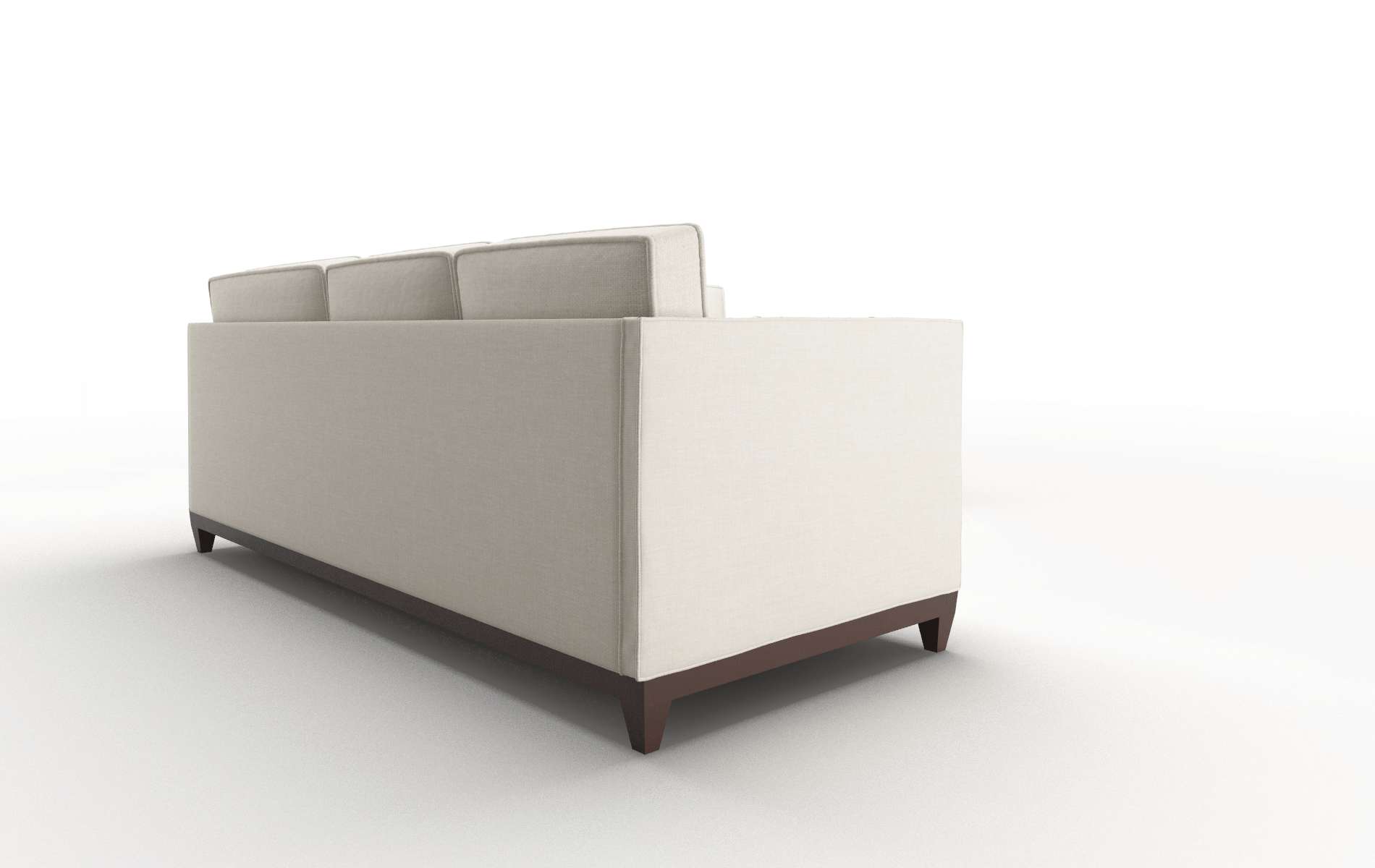 Florence Keylargo Almond Sectional espresso legs 3