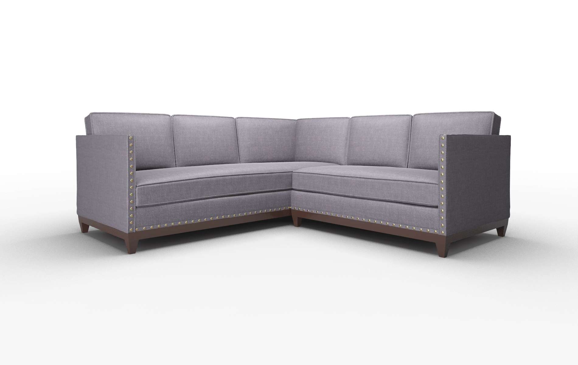 Florence Keylargo Grape Sectional espresso legs 1