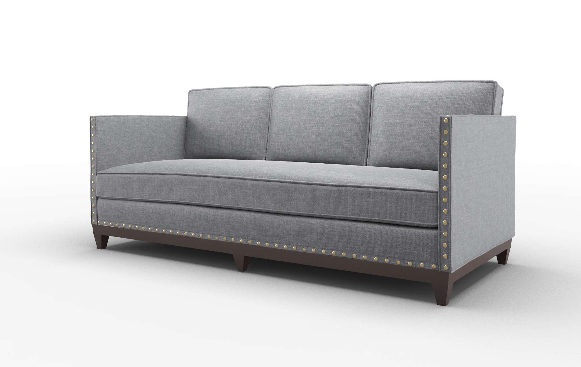 Florence Keylargo Graphite Sofa espresso legs 4