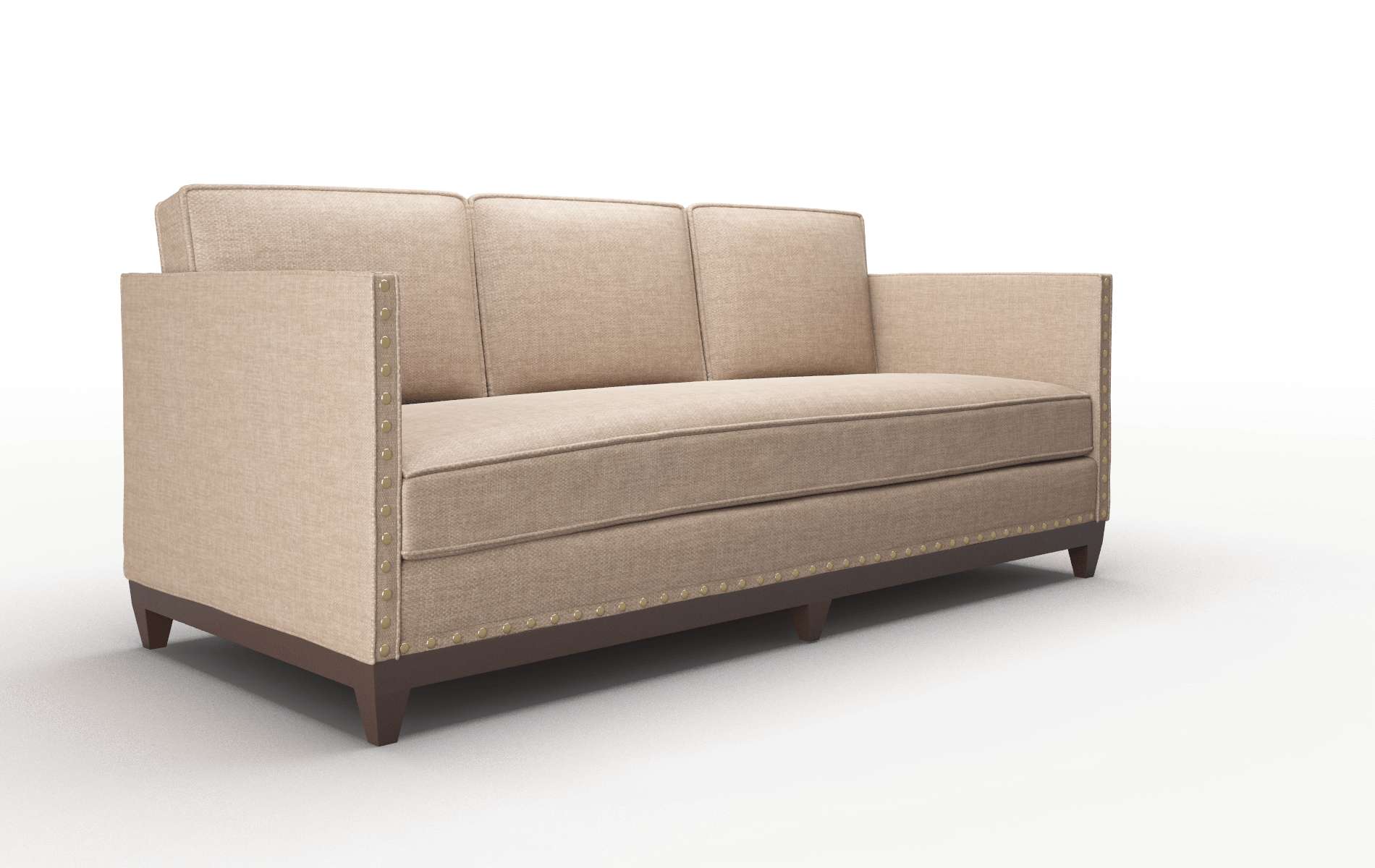 Florence Keylargo Mink Sofa espresso legs 2