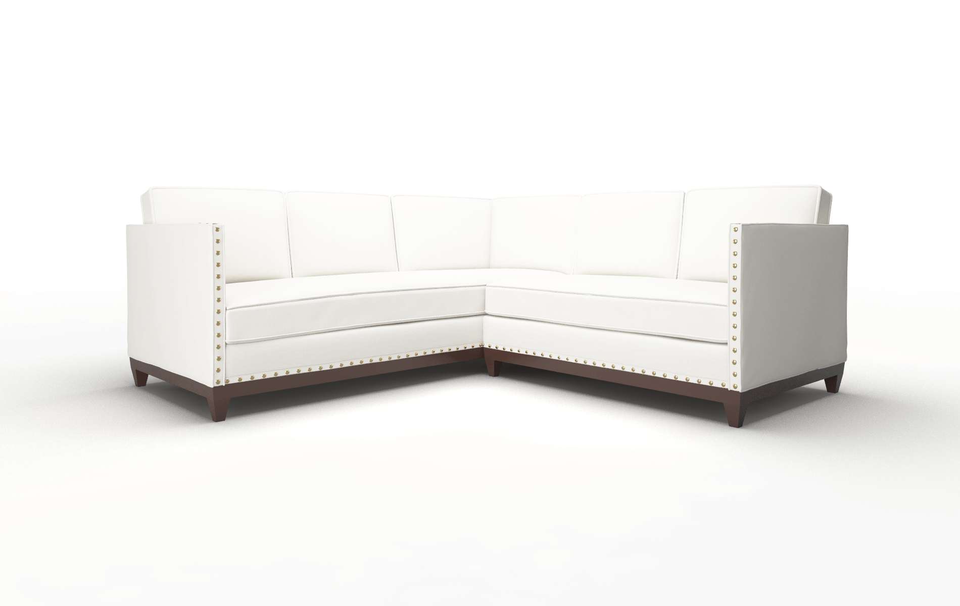 Florence Keylargo Oatmeal Sectional espresso legs 1