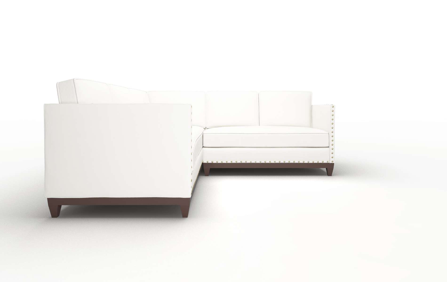 Florence Keylargo Oatmeal Sectional espresso legs 2
