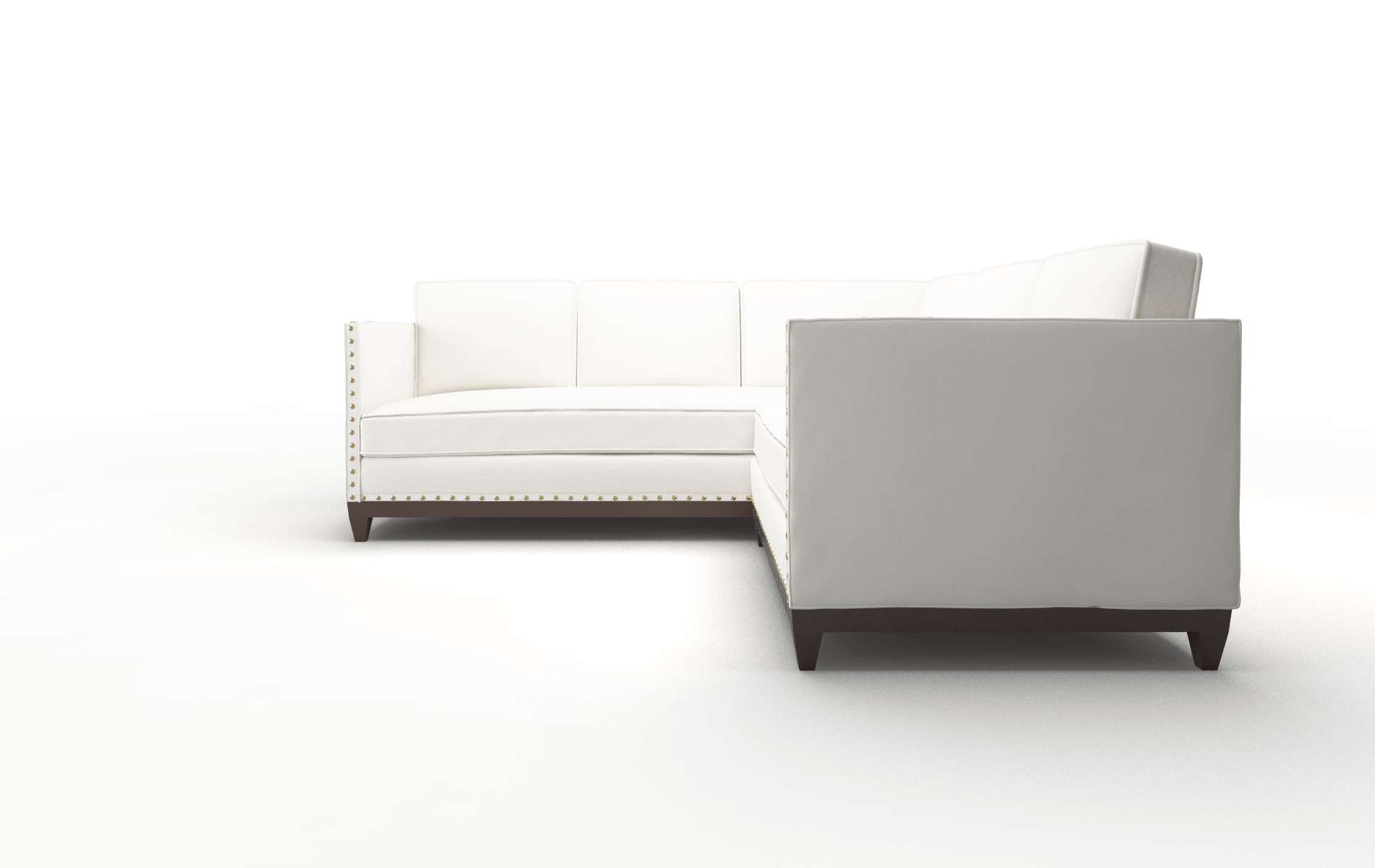 Florence Keylargo Oatmeal Sectional espresso legs 5