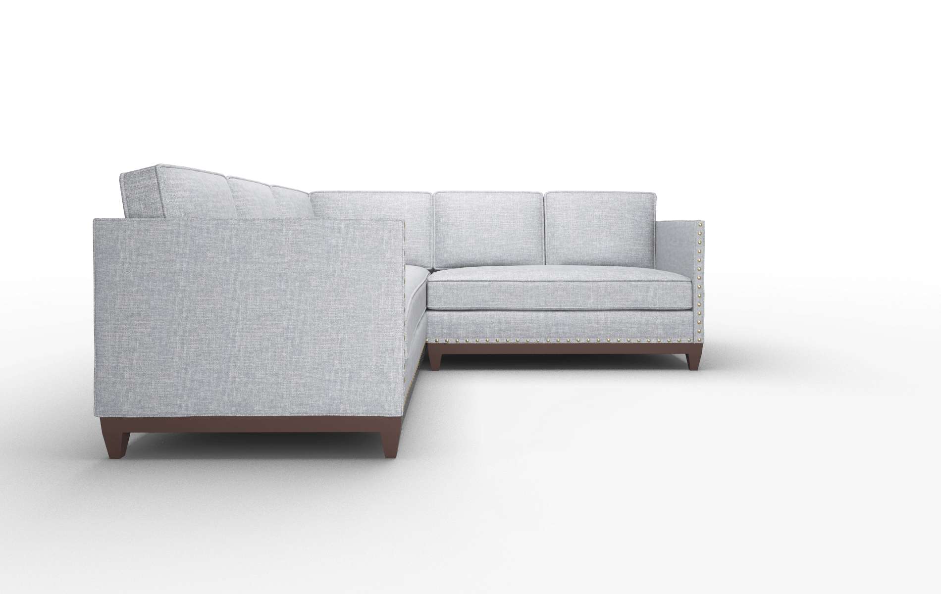 Florence Lana Ash Sectional espresso legs 2