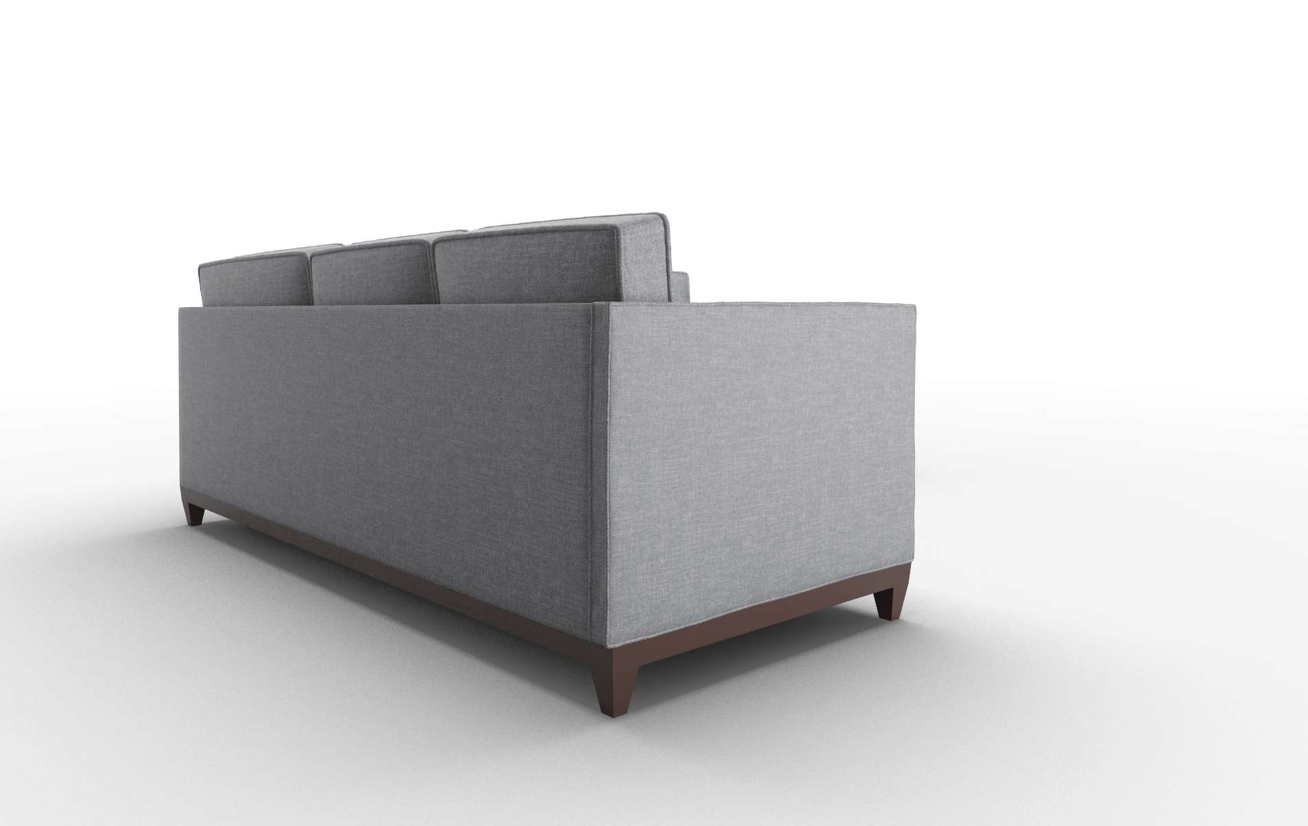 Florence Lana Onyx Sectional espresso legs 3