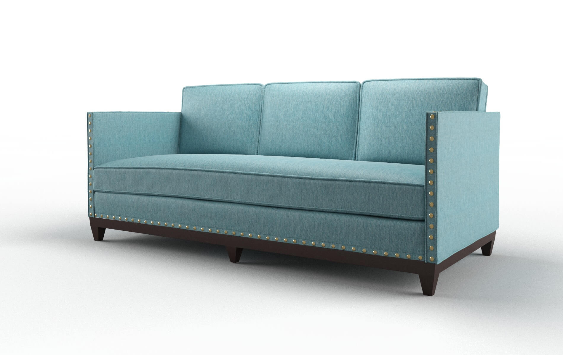 Florence Lana Peacock Sofa espresso legs 4