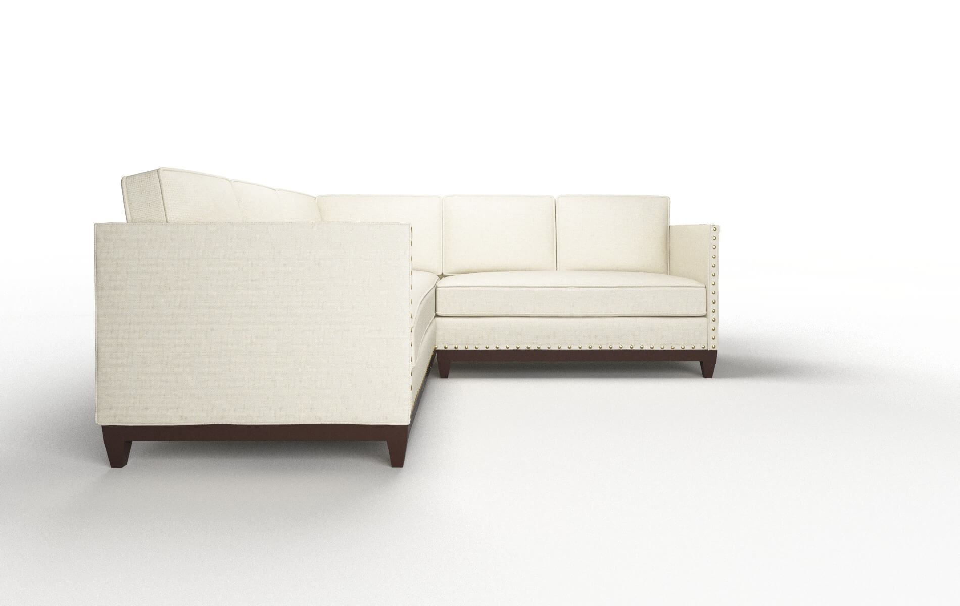 Florence Lana Sand Sectional espresso legs 2