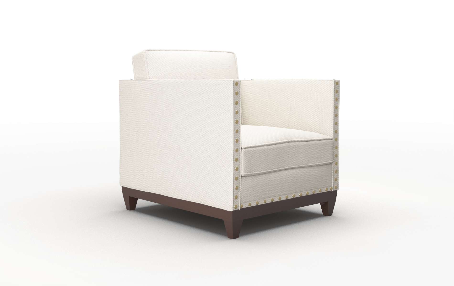 Florence Malibu Linen Chair espresso legs 2