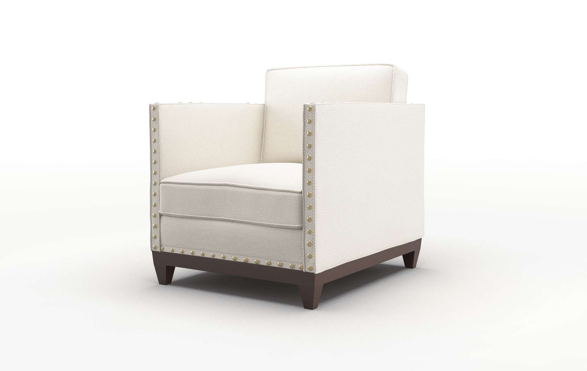 Florence Malibu Linen Chair espresso legs 4