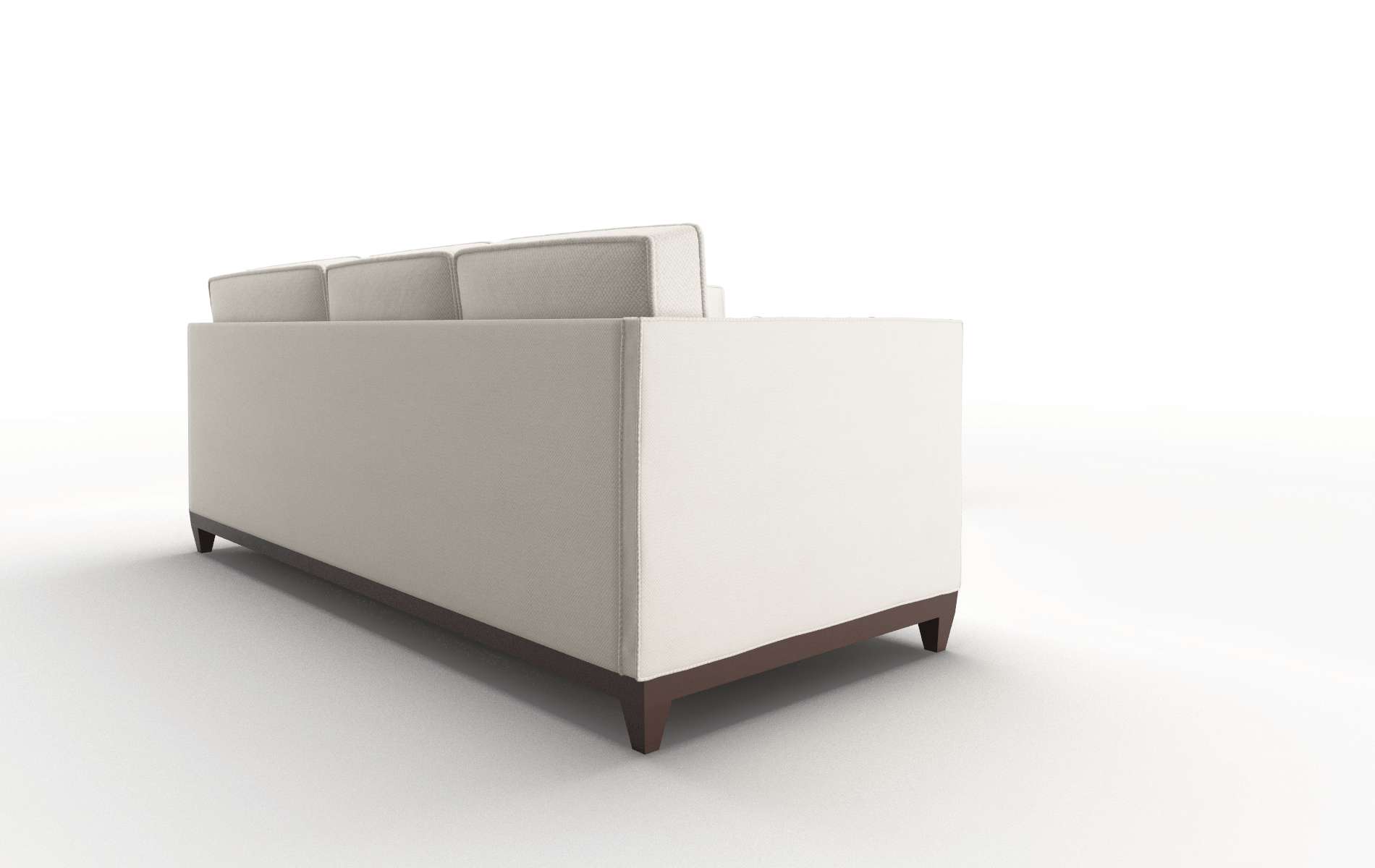 Florence Malibu Linen Sectional espresso legs 3