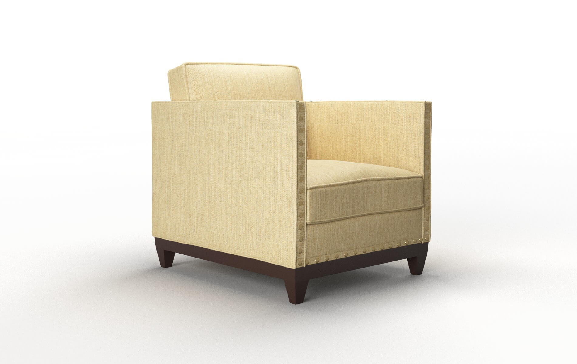 Florence Malibu Maize Chair espresso legs 2