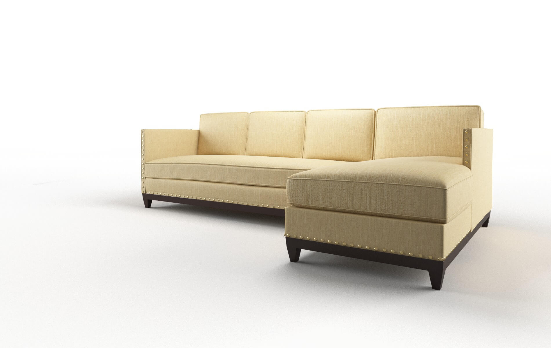Florence Malibu Maize Panel espresso legs 4