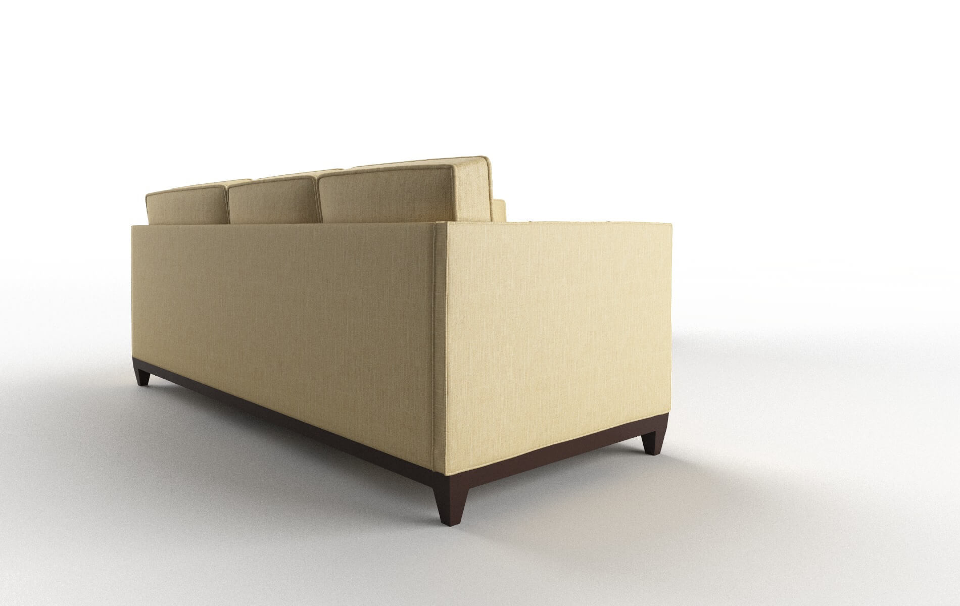 Florence Malibu Maize Sectional espresso legs 3