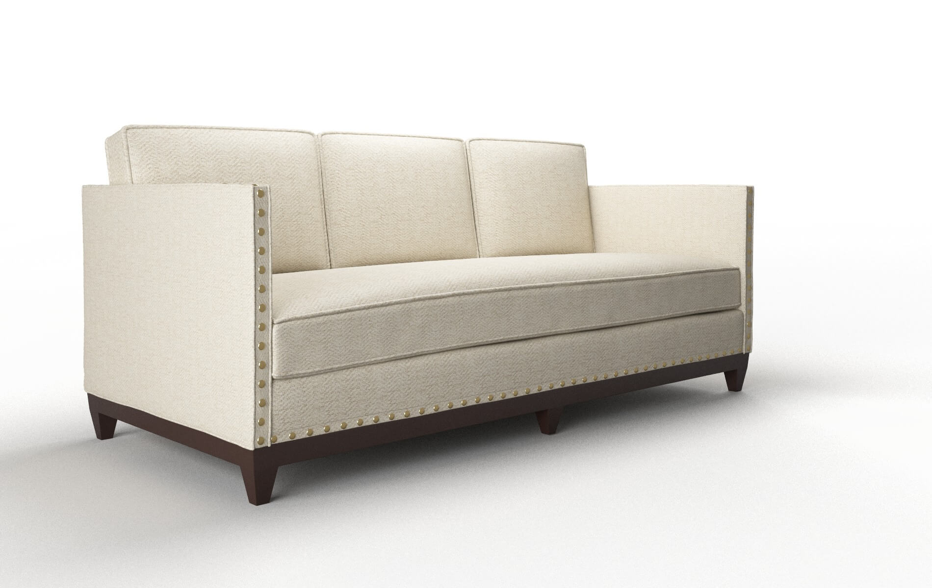 Florence Malibu Sand Sofa espresso legs 2