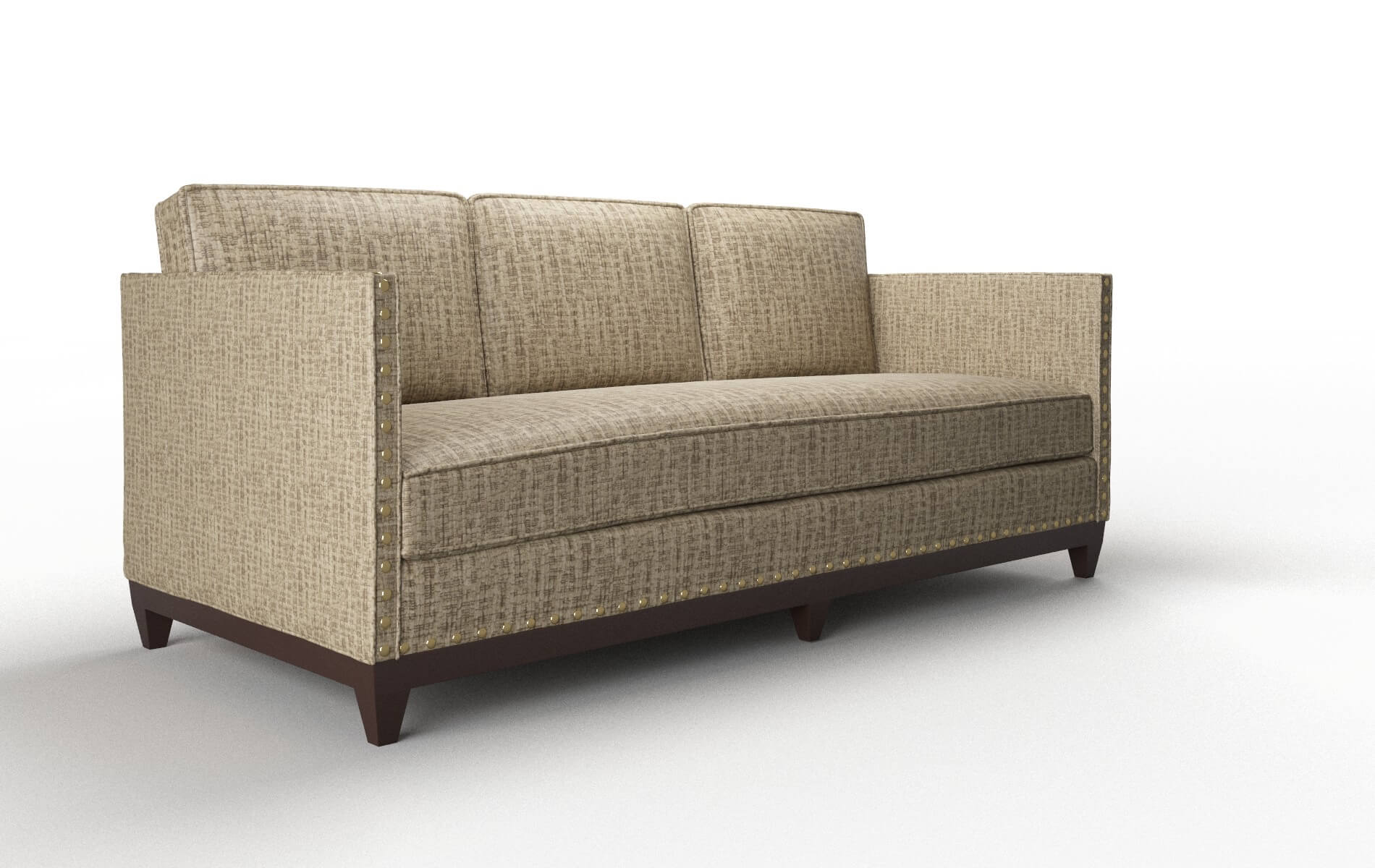 Florence Marcy Camel Sofa espresso legs 2