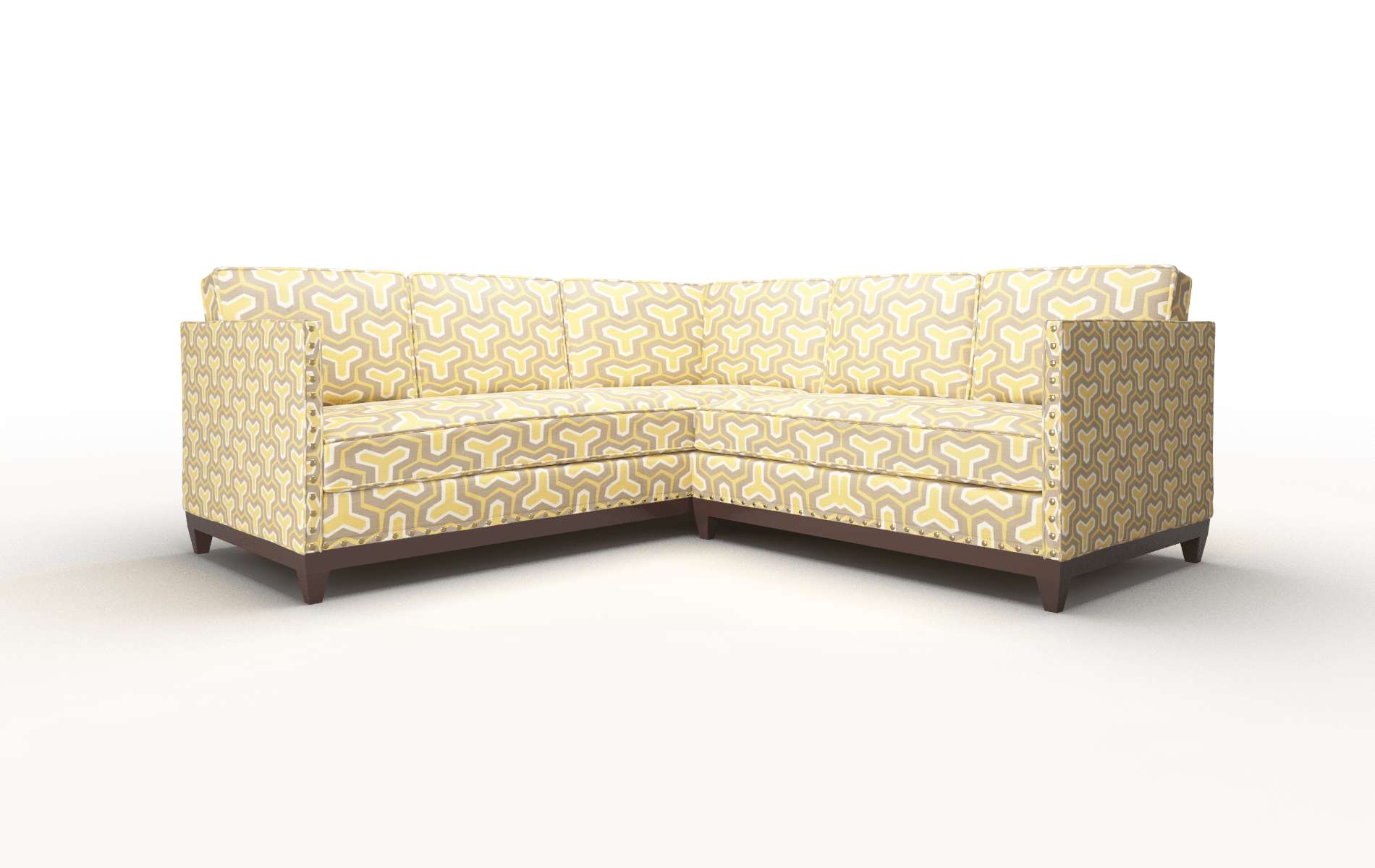 Florence Merci dijon Sectional Espresso Legs  1