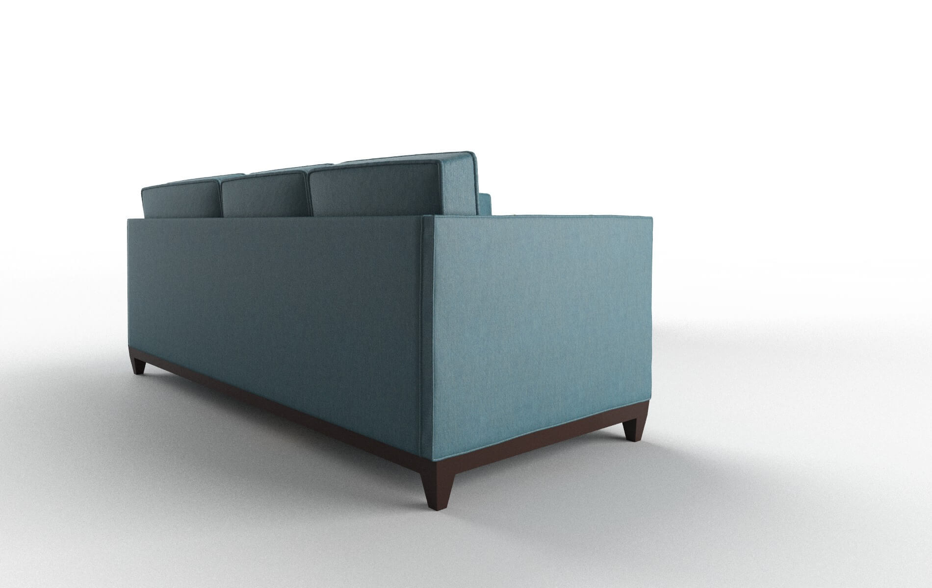 Florence Merit Peacock Sectional espresso legs 3