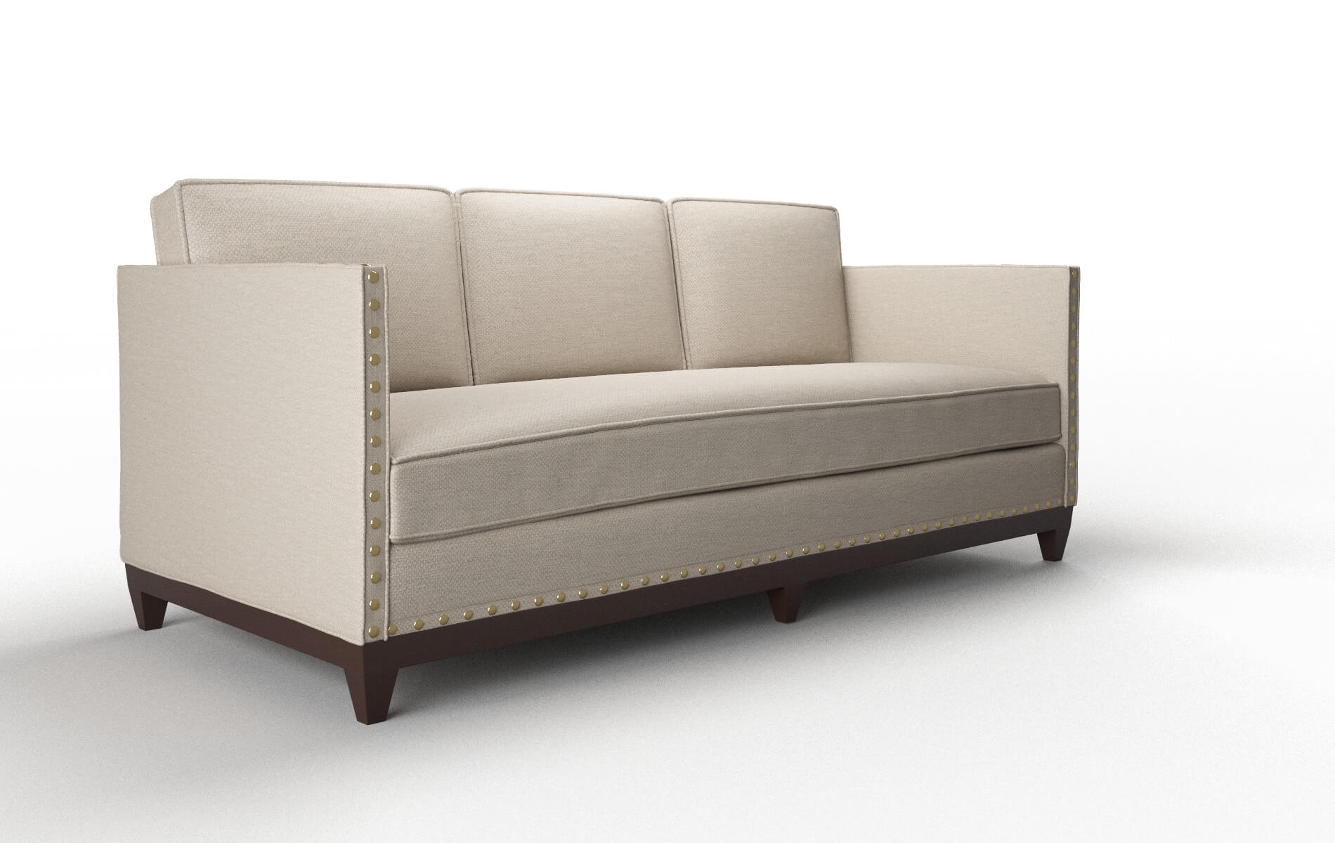 Florence Naples Almond Sofa espresso legs 2