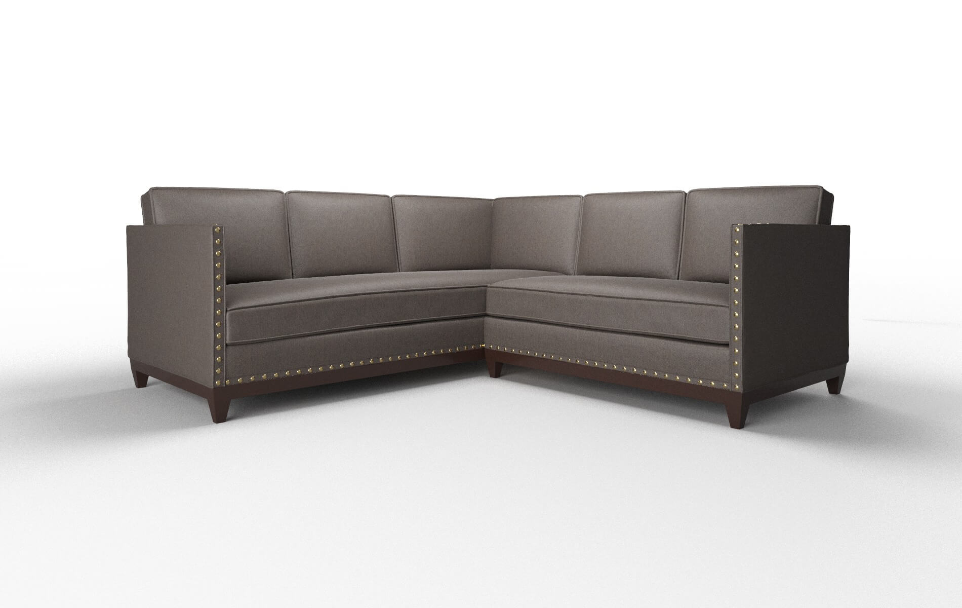 Florence Naples Graphite Sectional espresso legs 1