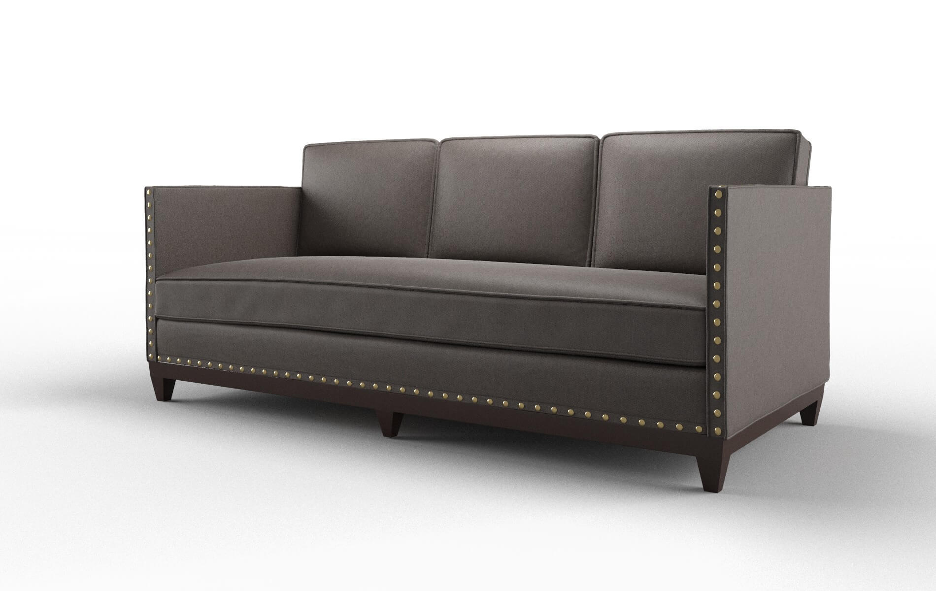 Florence Naples Graphite Sofa espresso legs 4