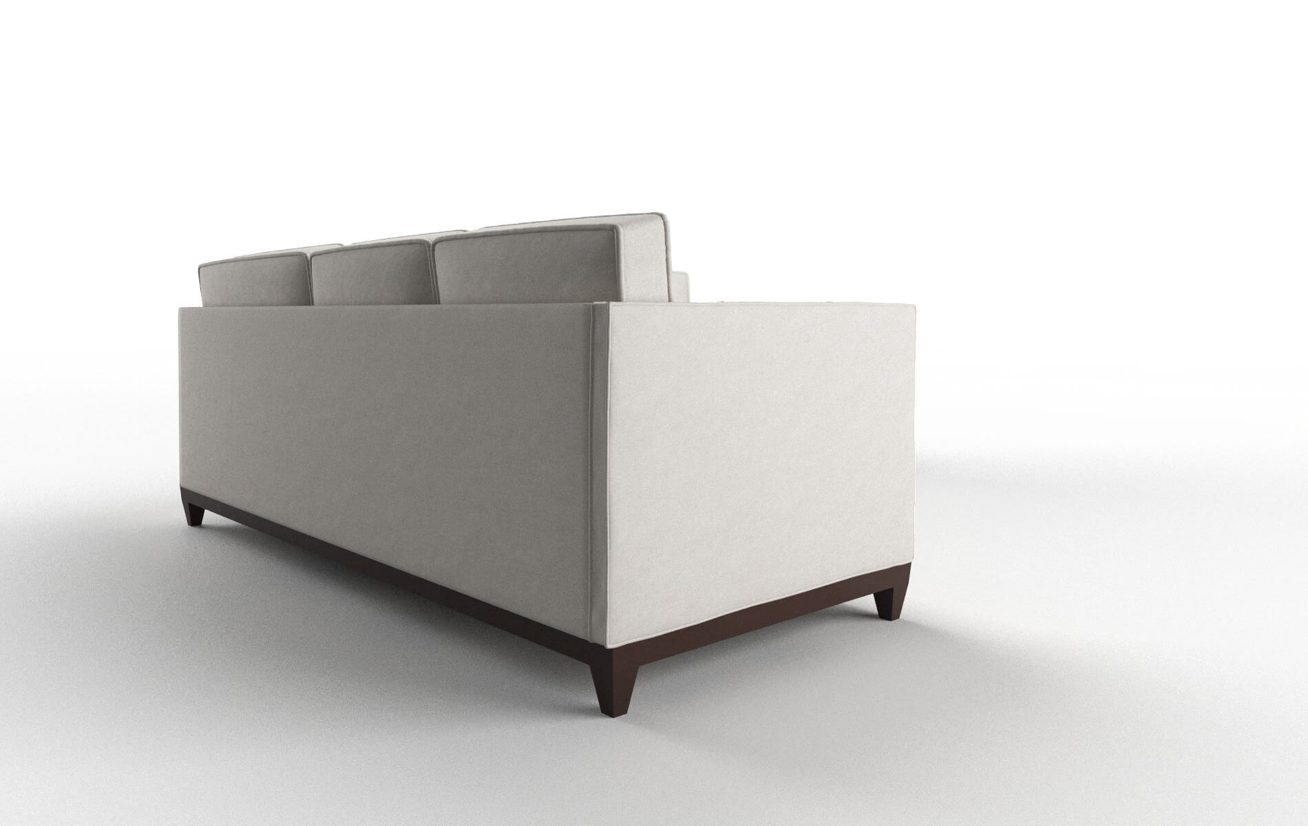 Florence Noble Grey Sectional espresso legs 3