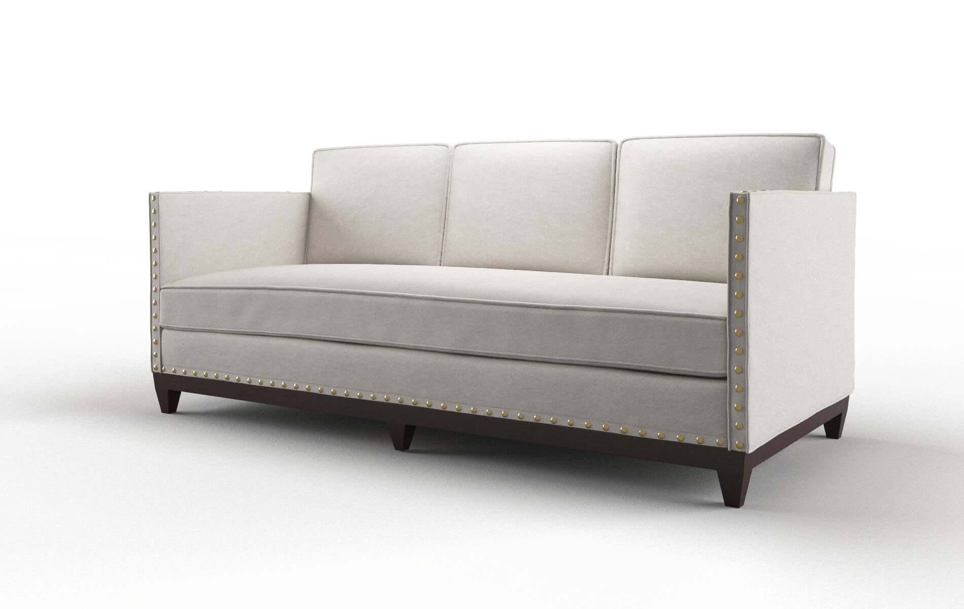 Florence Noble Grey Sofa espresso legs 4