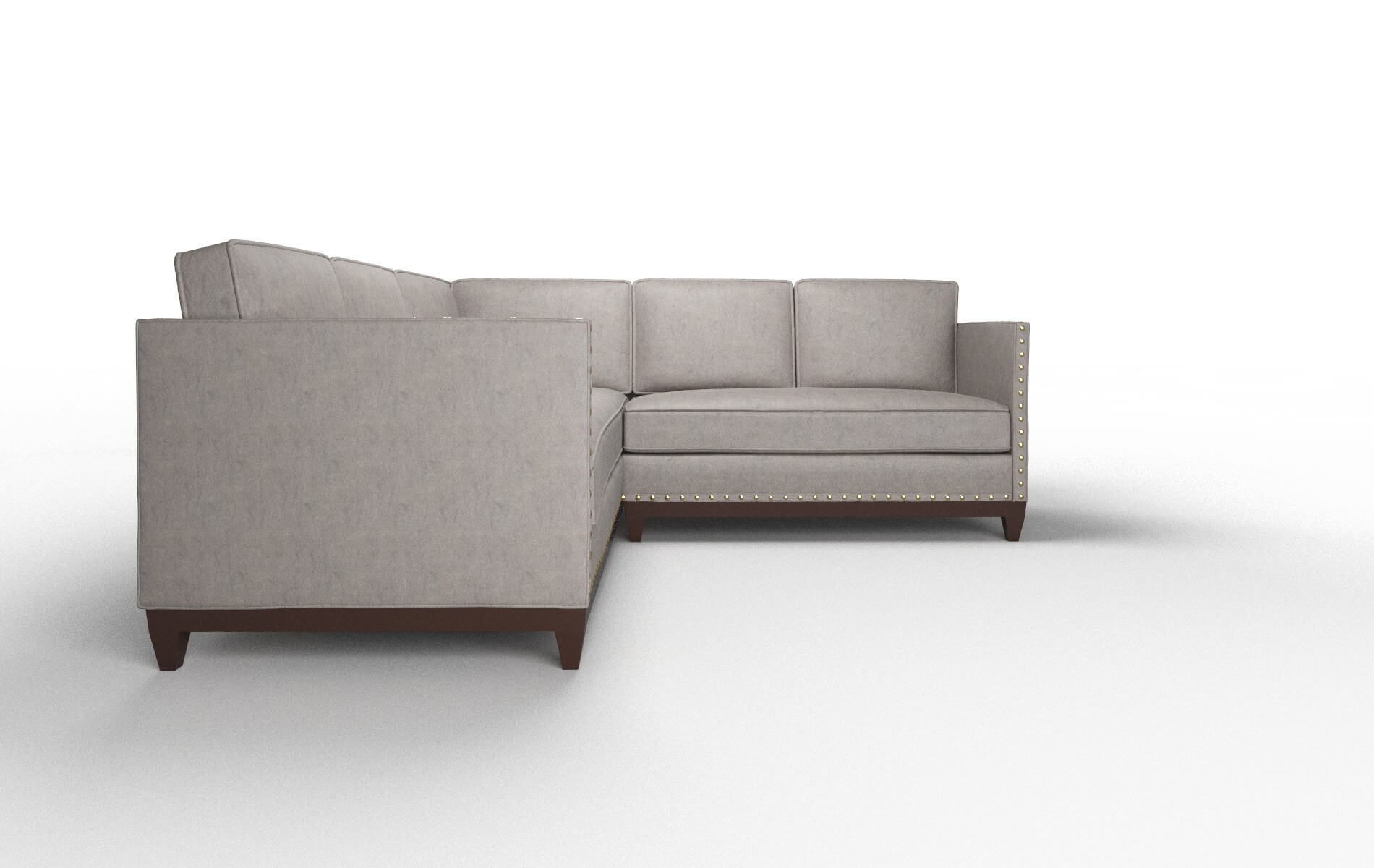 Florence Noble Otter Sectional espresso legs 2
