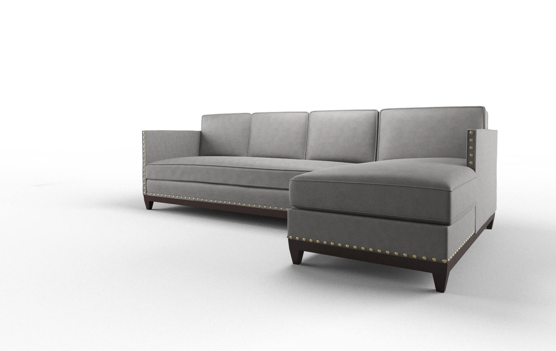 Florence Noble Smoke Panel espresso legs 4