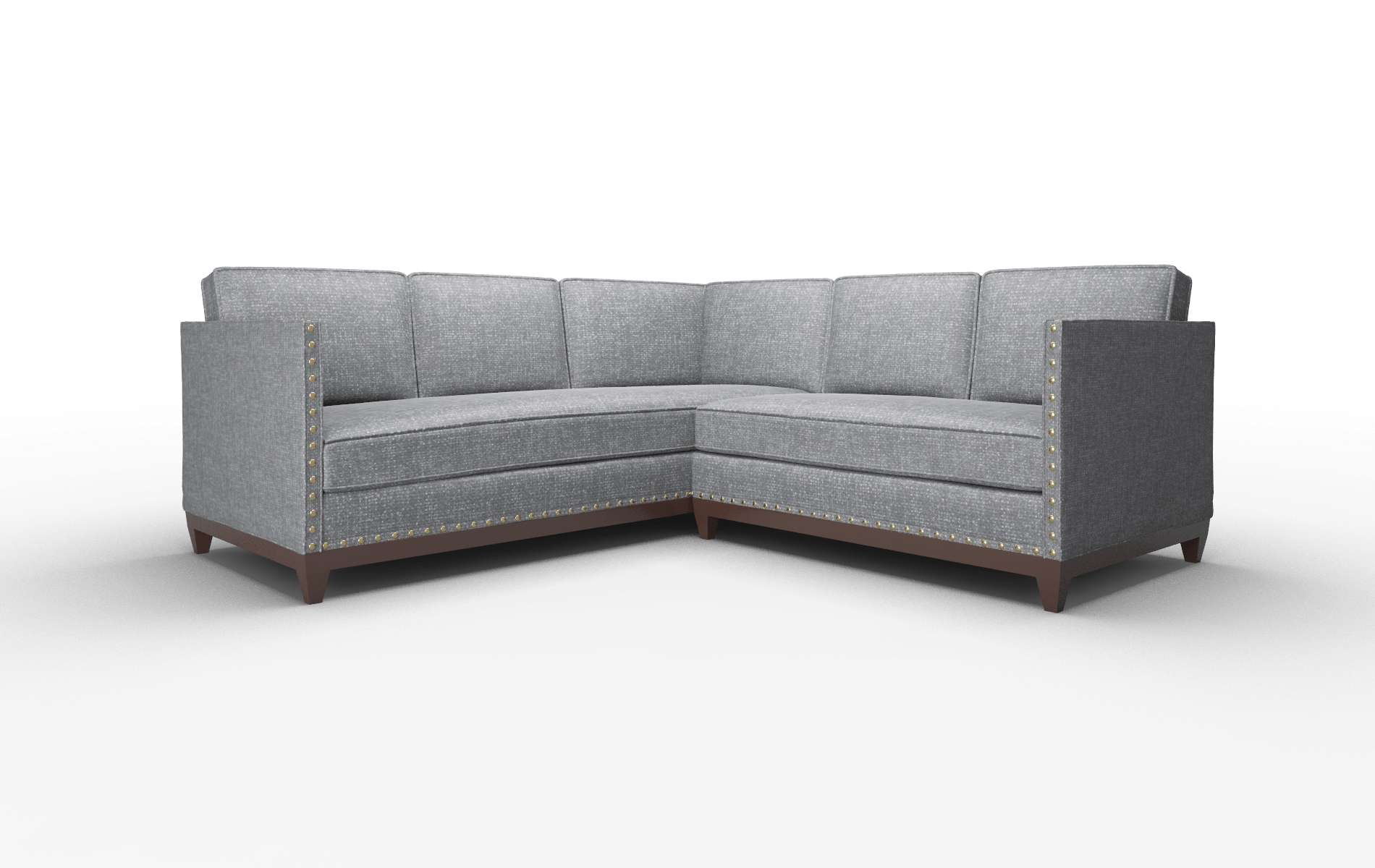 Florence Notion Graphite Sectional espresso legs 1