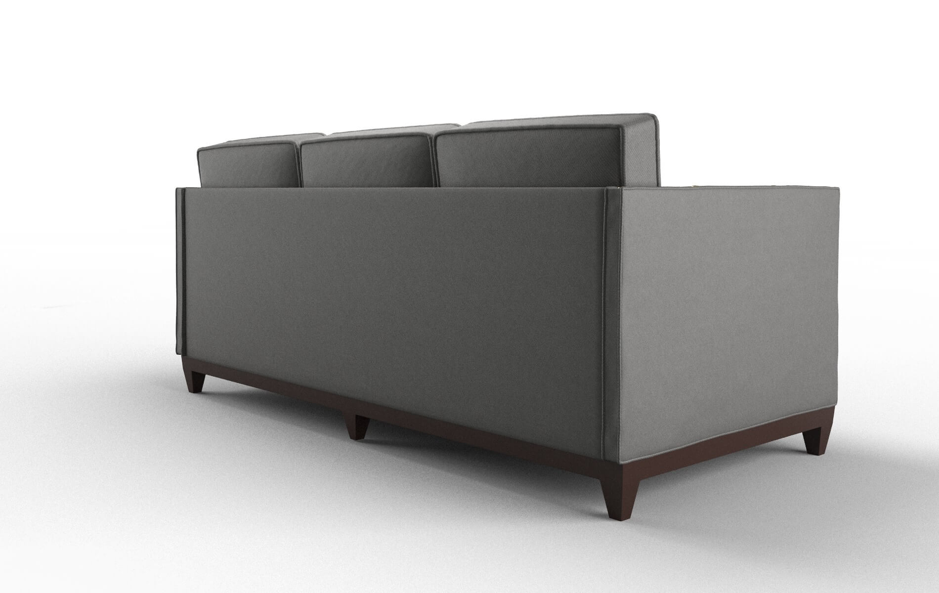 Florence Oakley Charcoal Sofa espresso legs 5