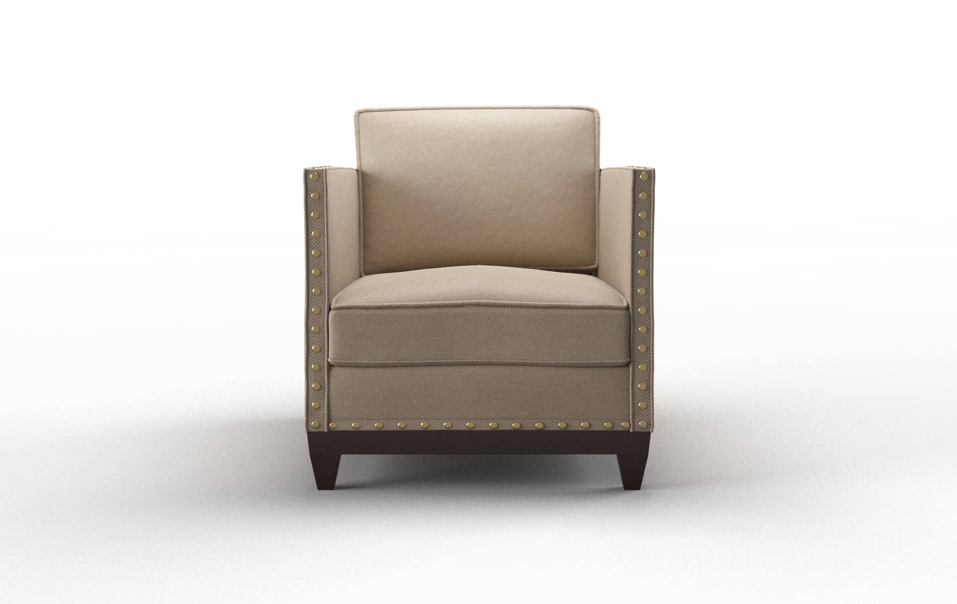 Florence Oakley taupe Chair Espresso Legs  1
