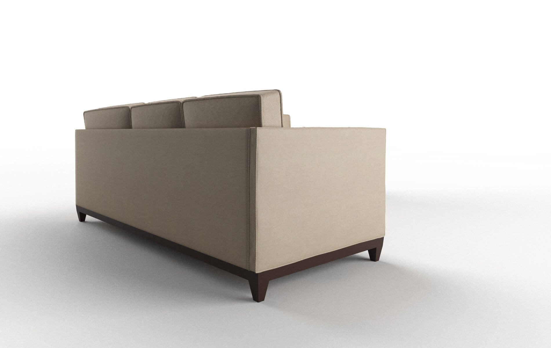 Florence Oakley Taupe Sectional espresso legs 3