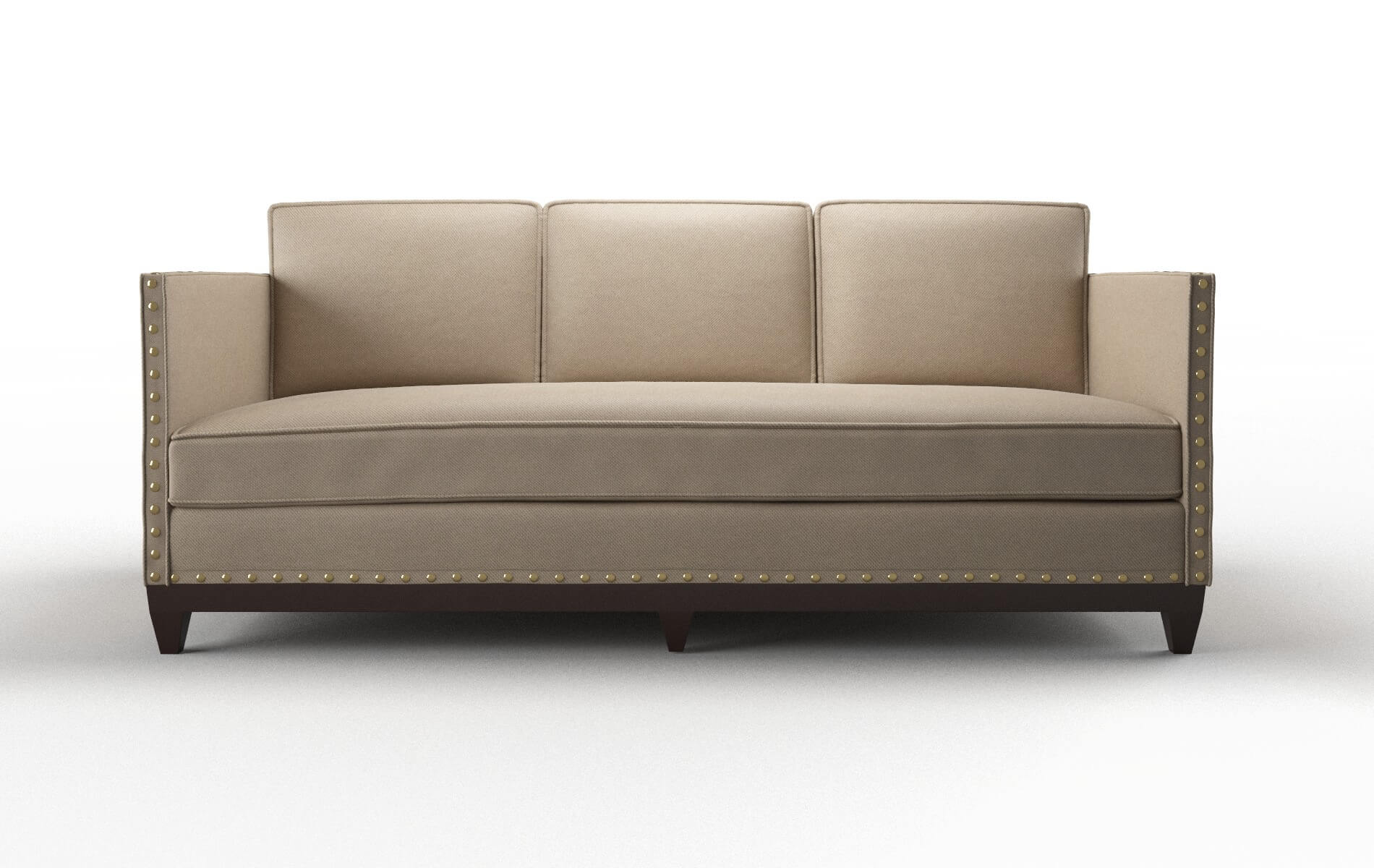 Florence Oakley taupe Sofa Espresso Legs  1