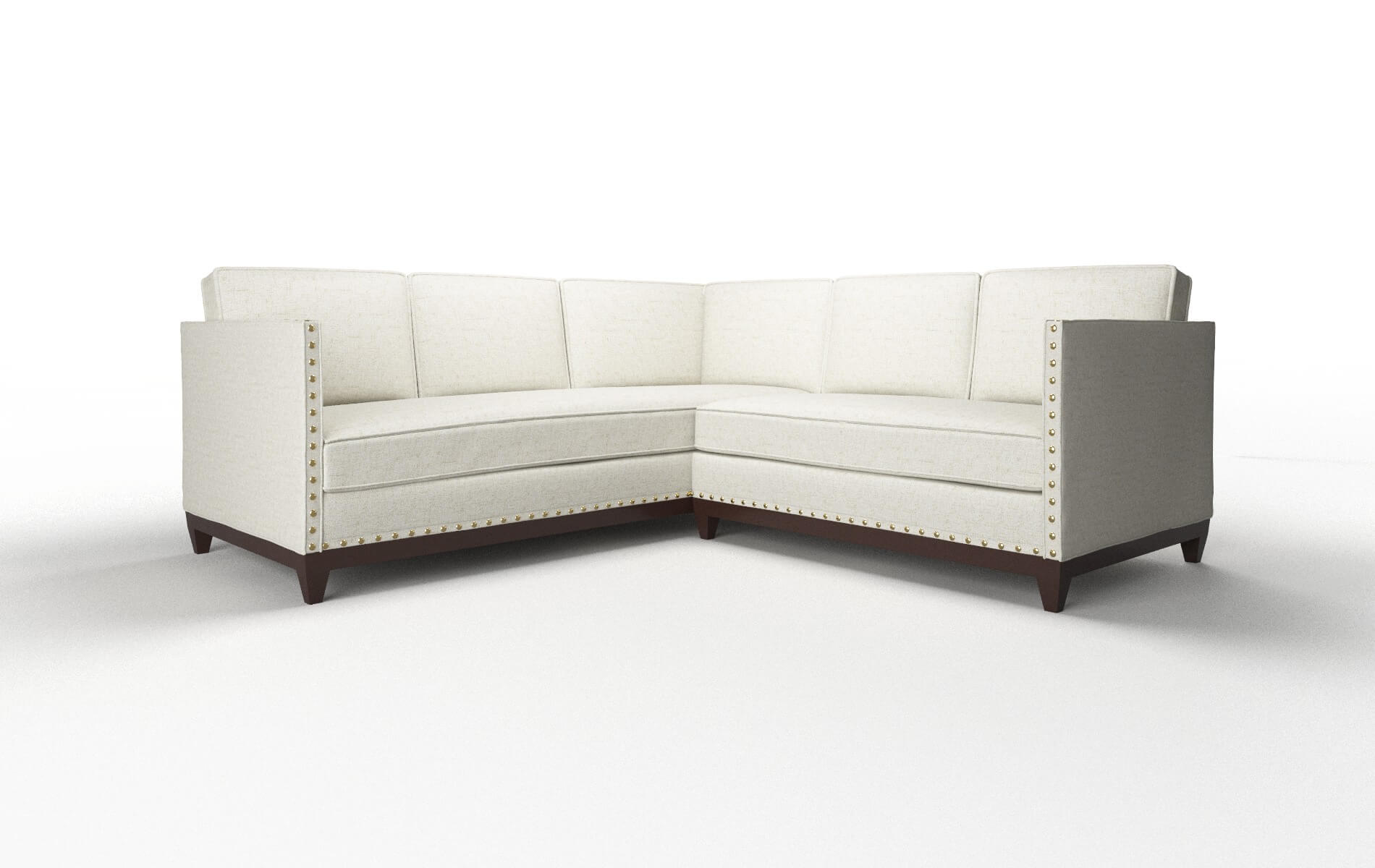 Florence Oceanside Birch Sectional espresso legs 1