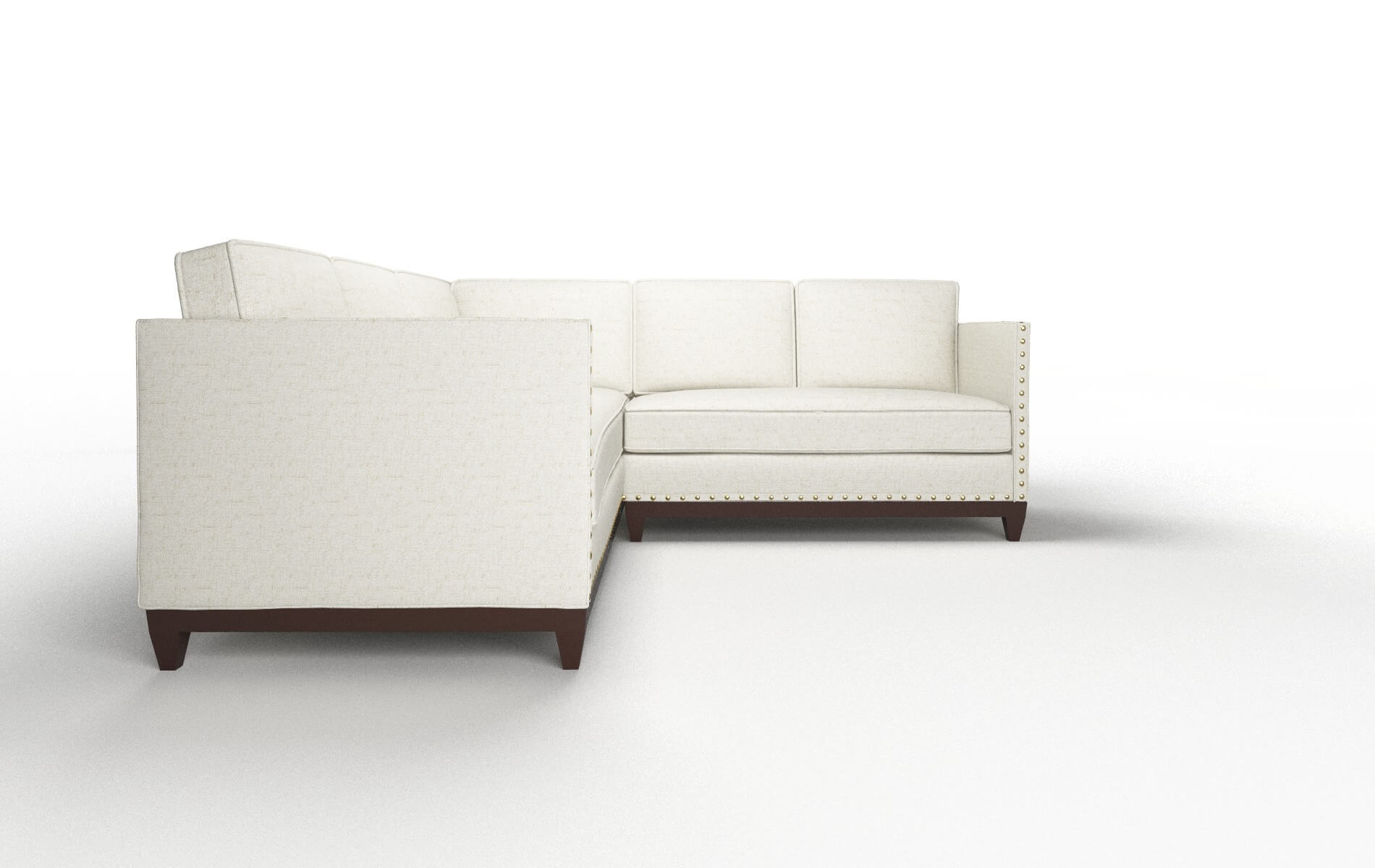 Florence Oceanside Birch Sectional espresso legs 2