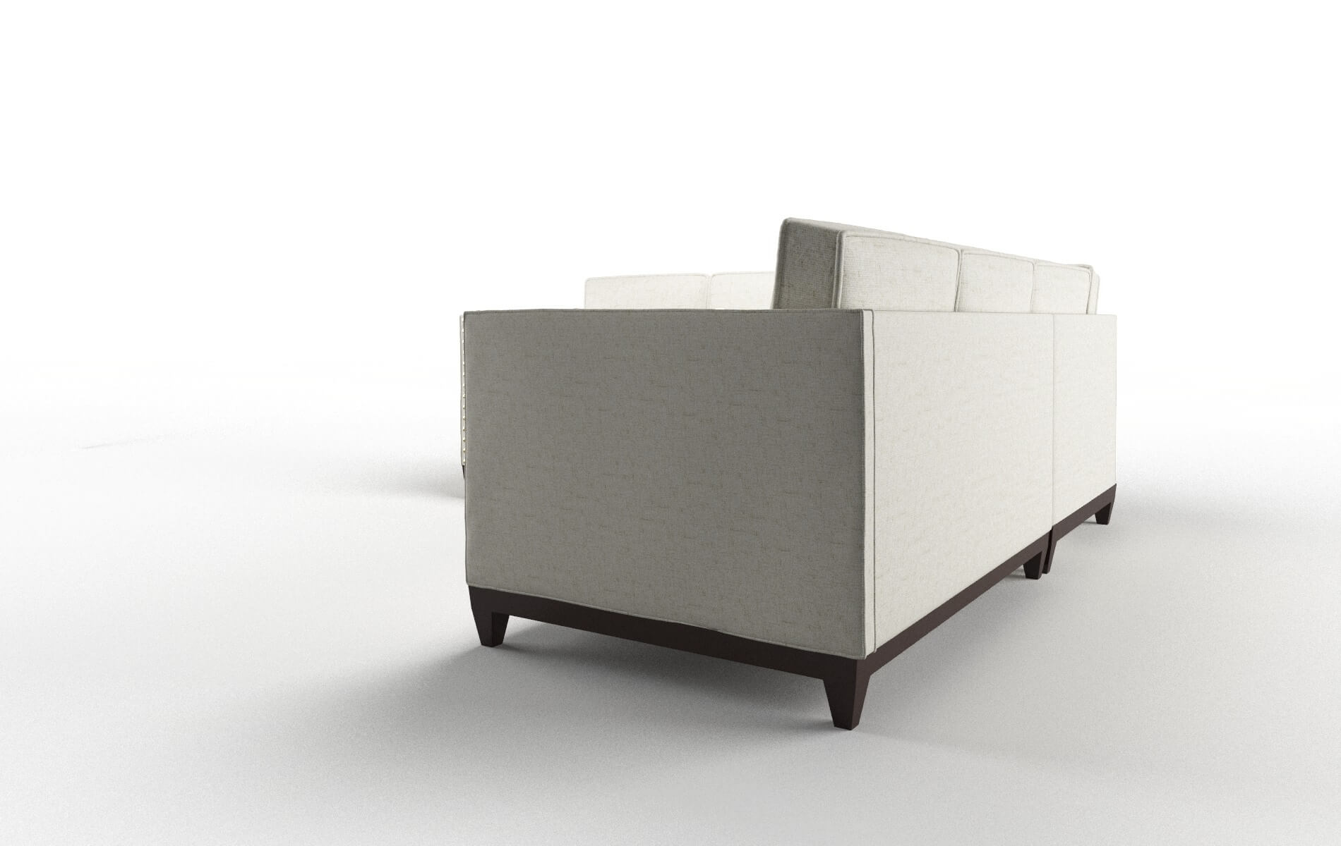 Florence Oceanside Birch Sectional espresso legs 4