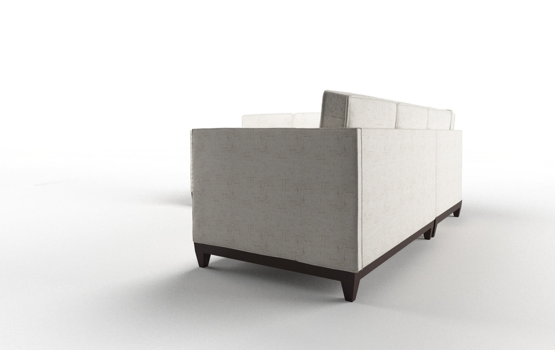 Florence Oceanside Natural Sectional espresso legs 4