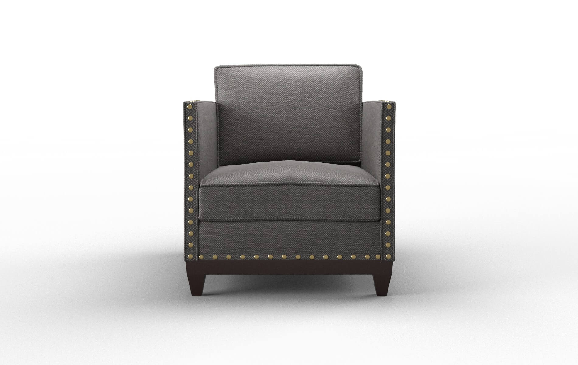 Florence Oscar Charcoal Chair espresso legs 1