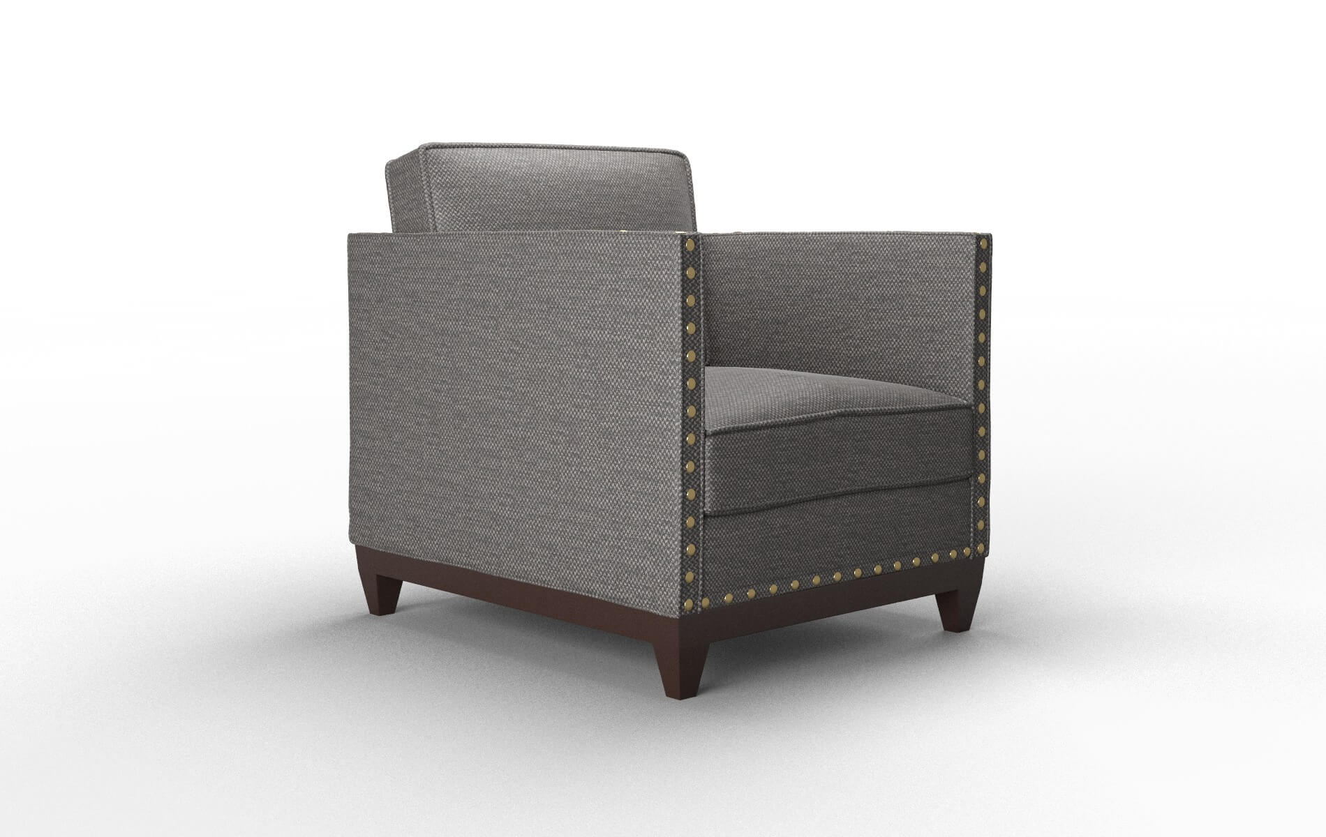 Florence Oscar Charcoal Chair espresso legs 2