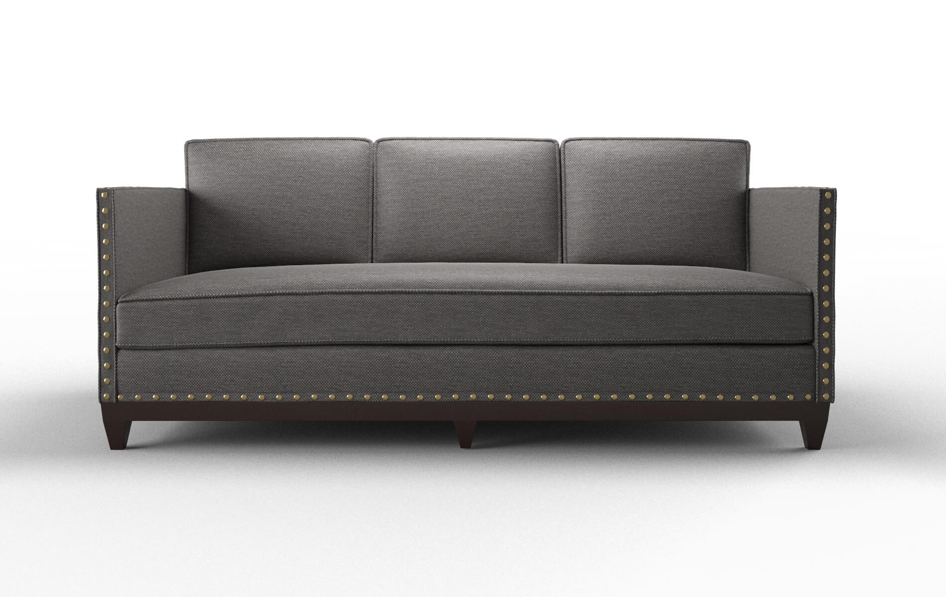 Florence Oscar Charcoal Sofa espresso legs 1